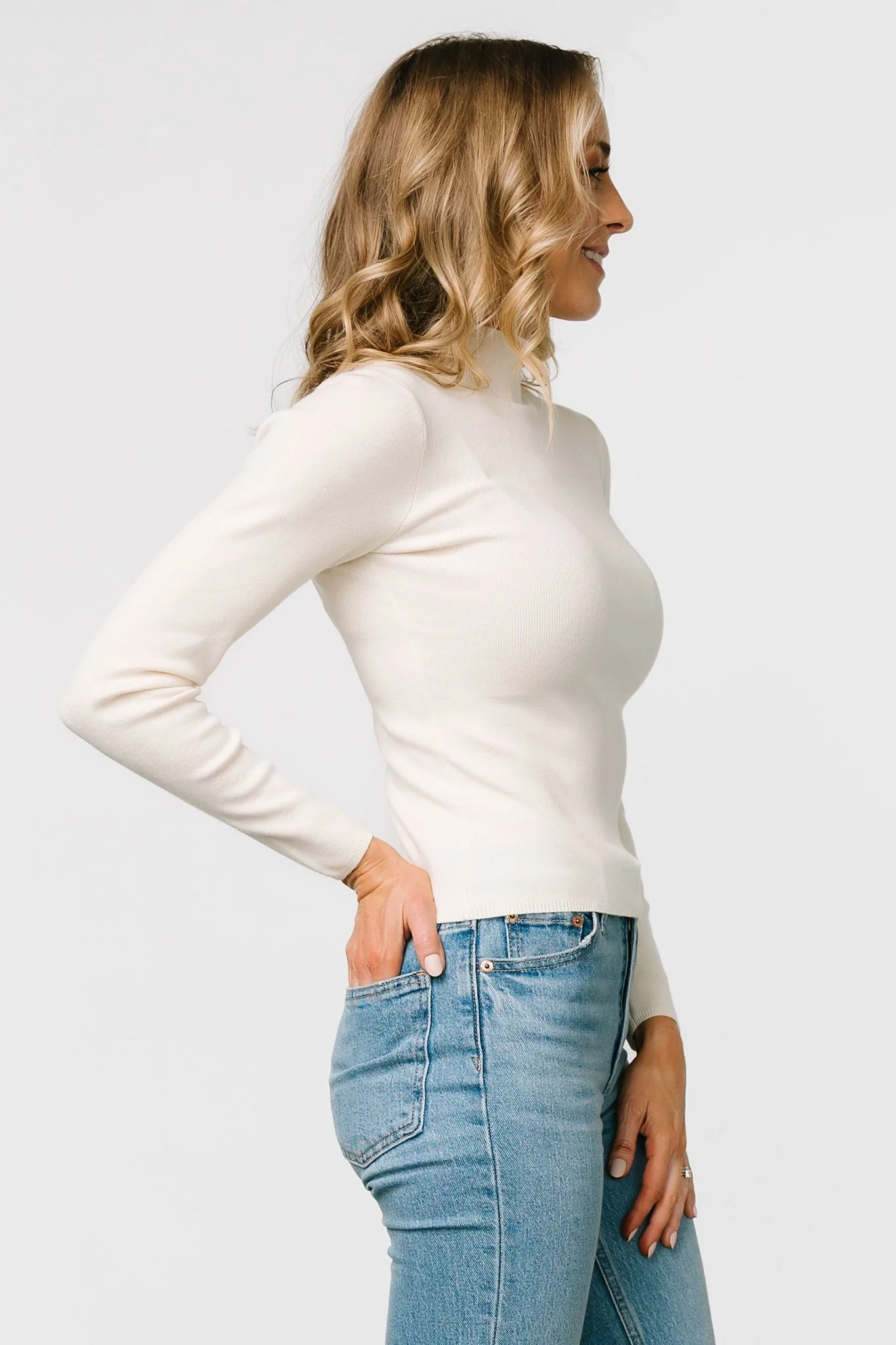 Frances Knit Top | Ivory