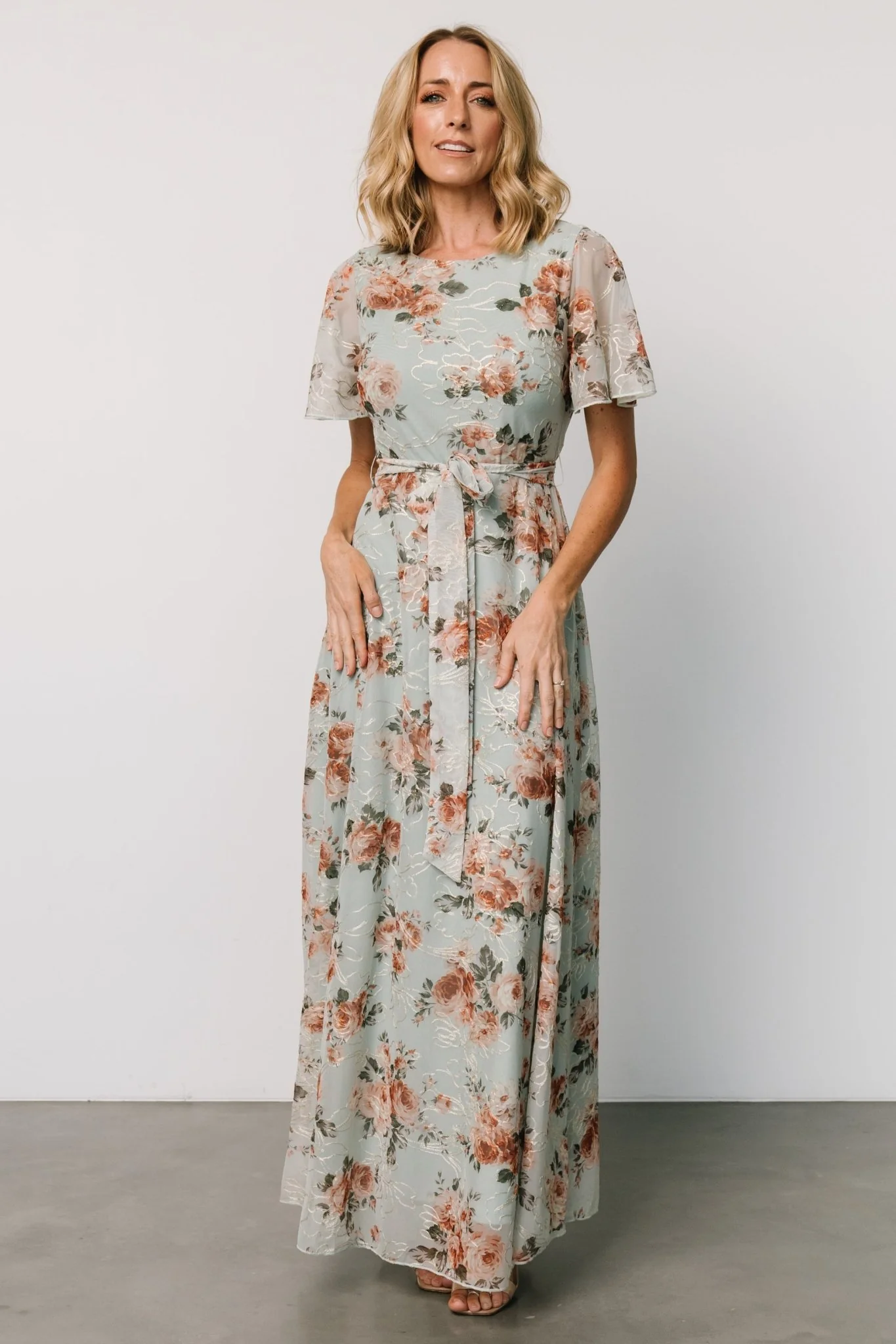 Katalaya Maxi Dress | Sage + Gold