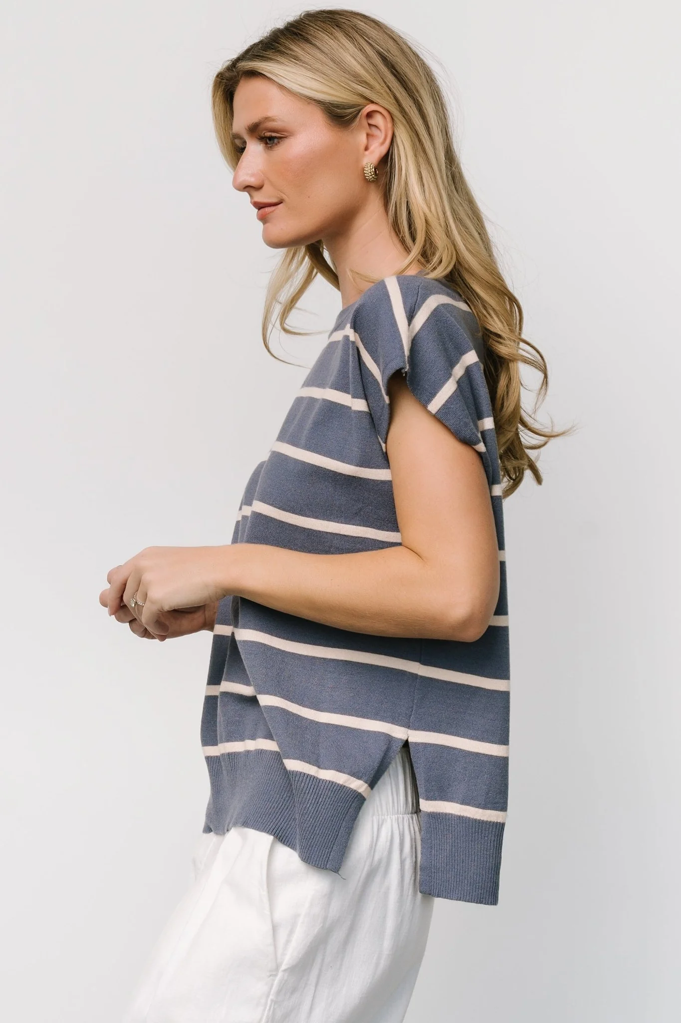 Ada Dolman Top | Slate + Natural