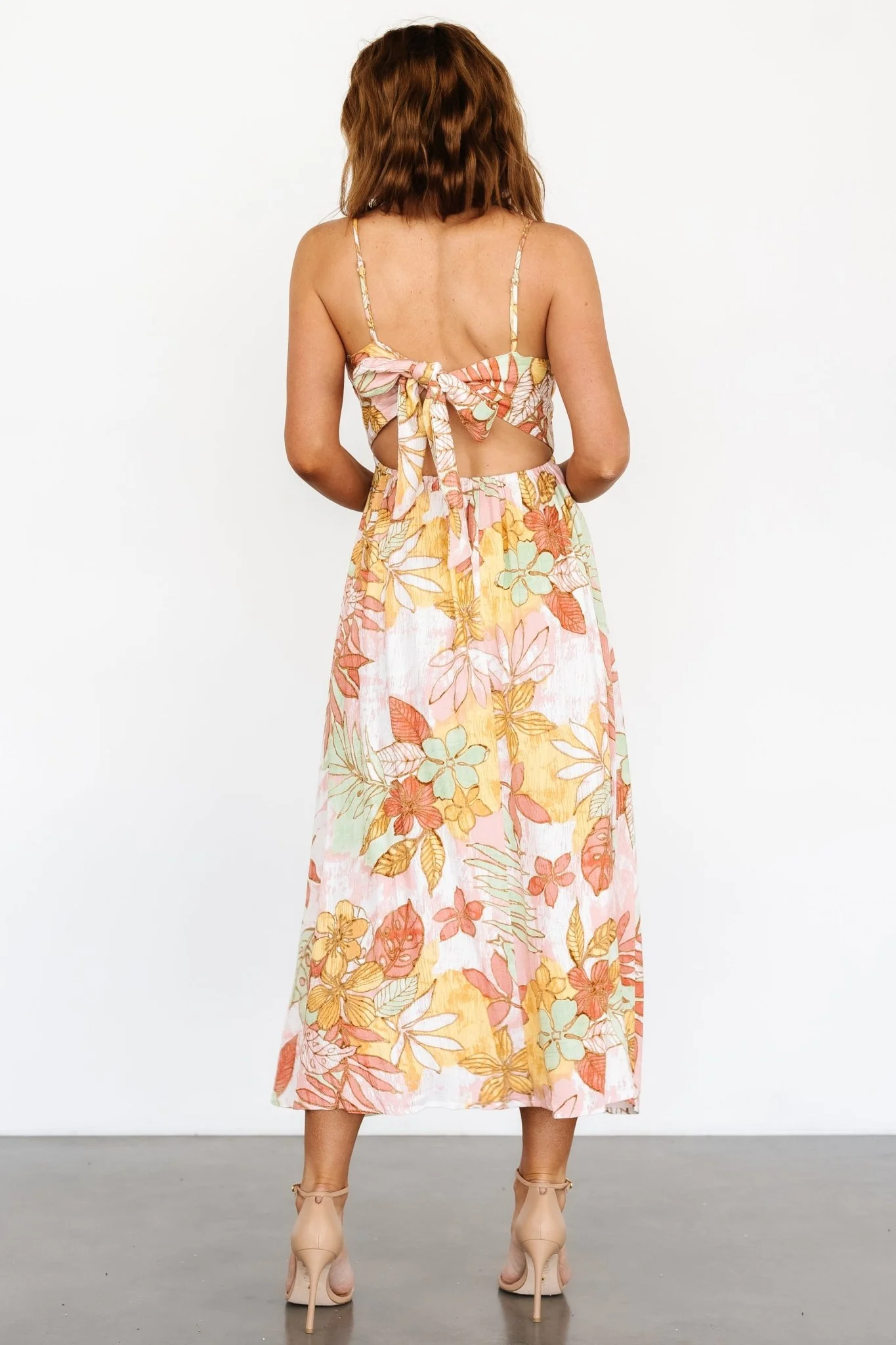 Hilo Back Tie Maxi Dress | Multi