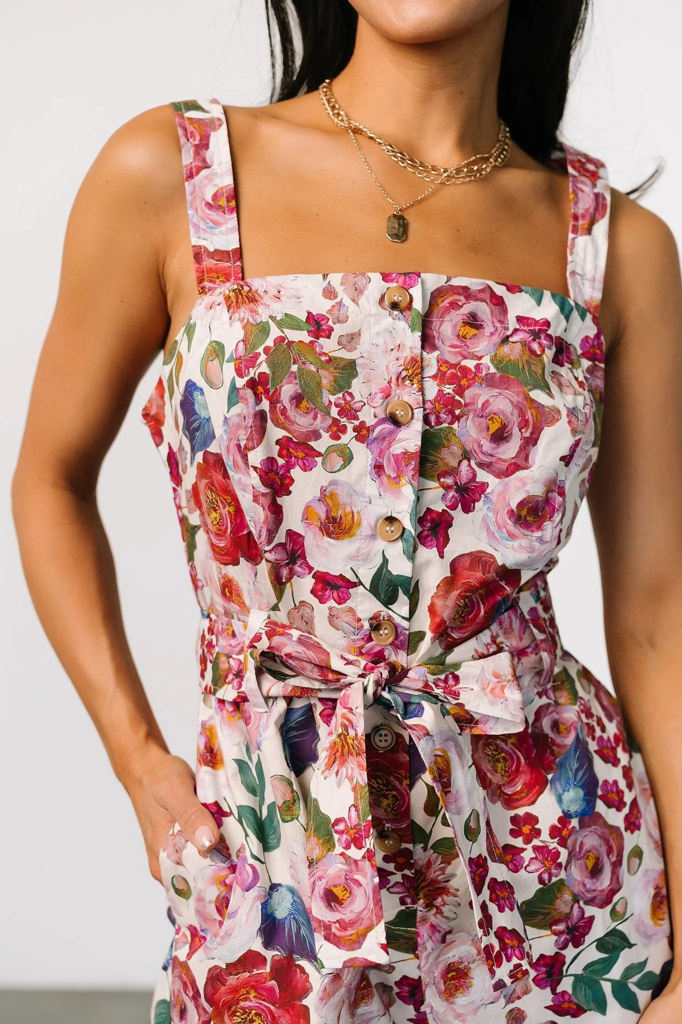 Zariah Romper | Multi Floral
