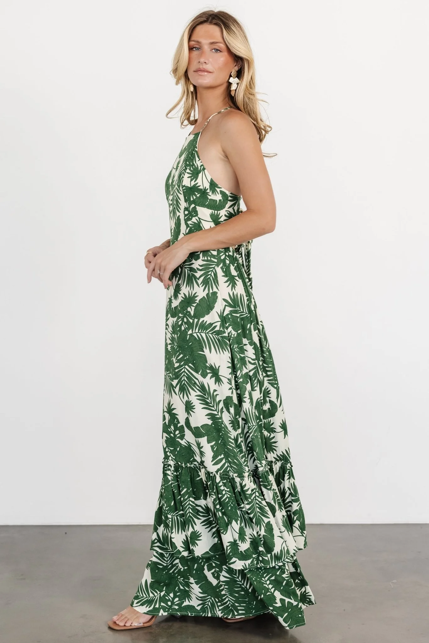 Indio Maxi Dress | Green Print