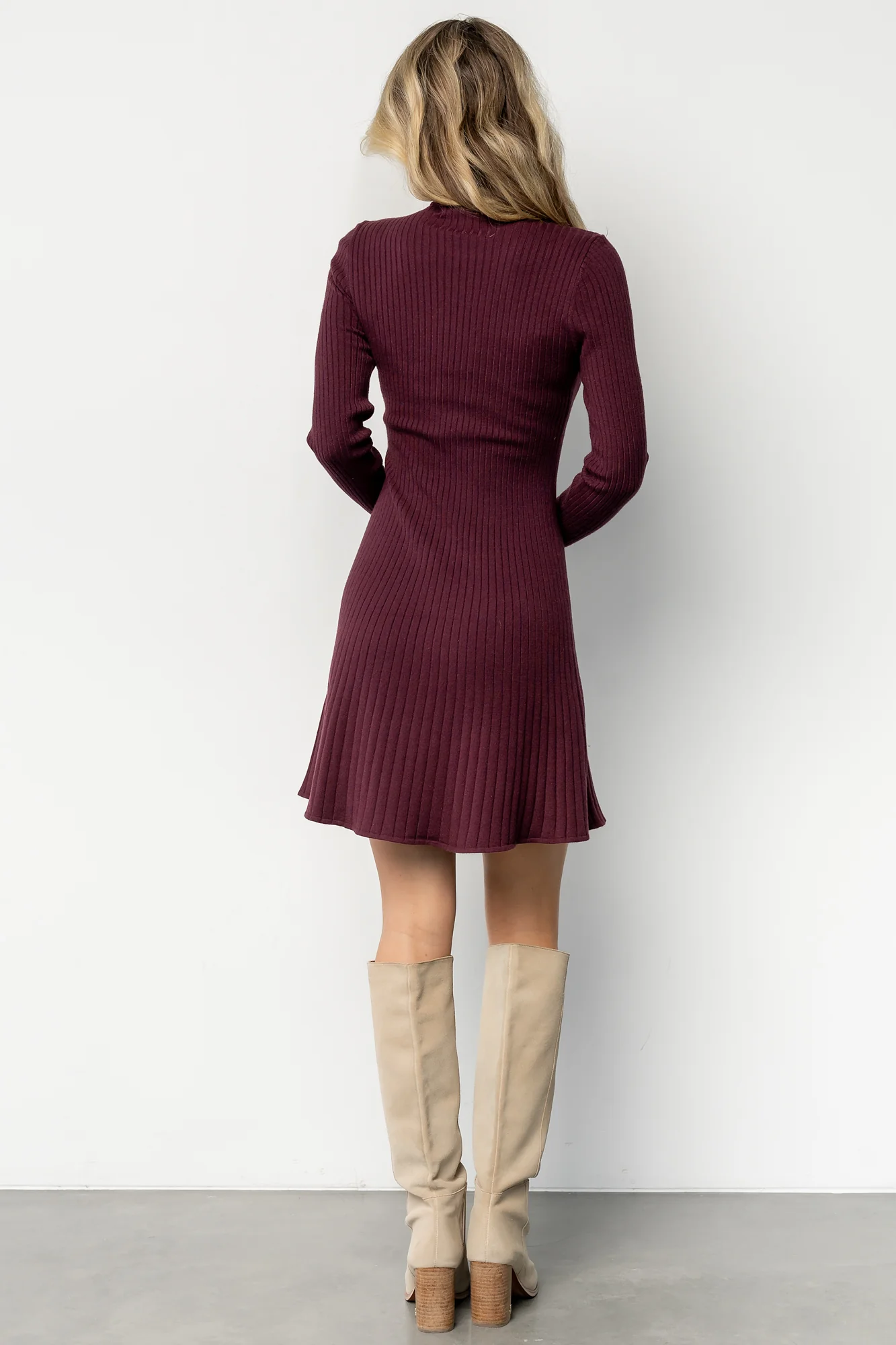 Linde Ribbed Short Dress | Mulberry