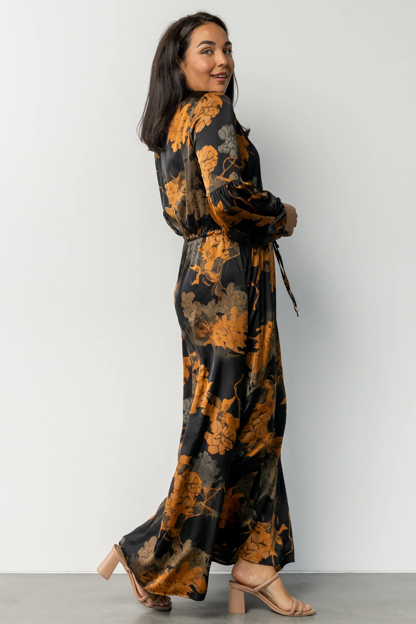 Helen Maxi Dress | Black + Gold