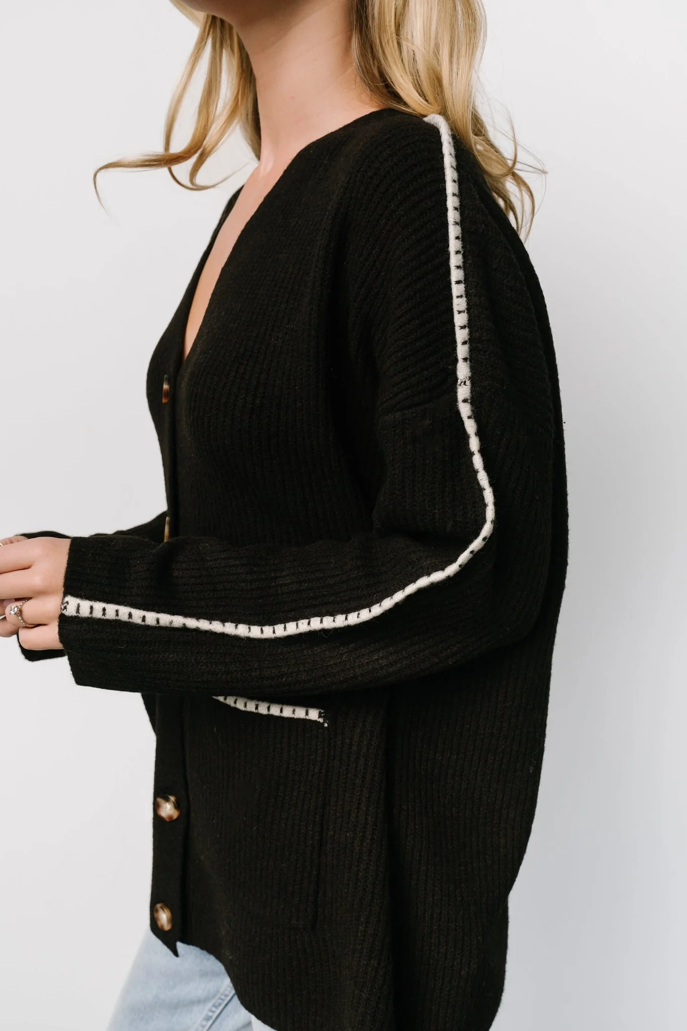 Tally Knit Cardigan | Dark Chocolate