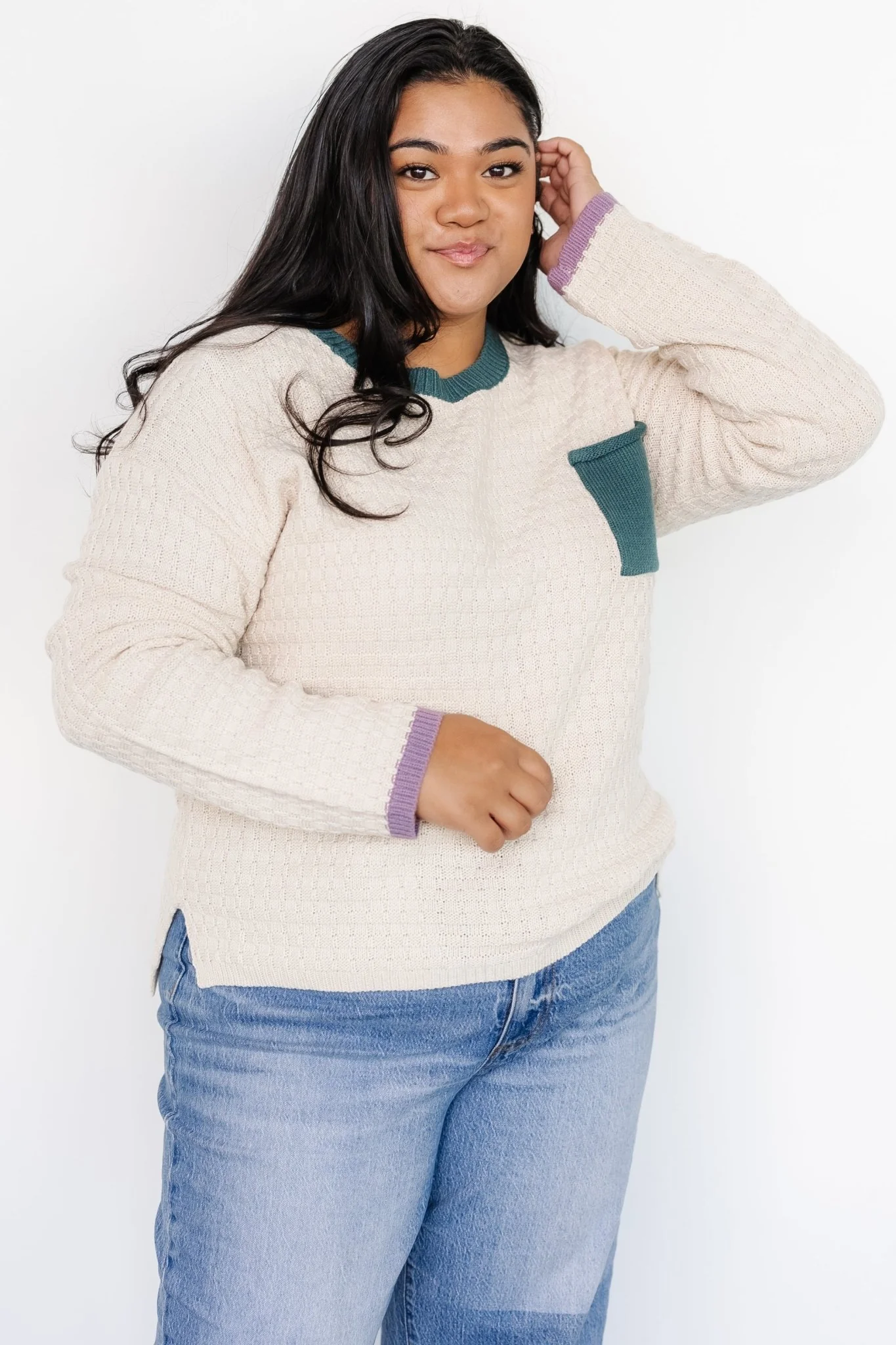Brixton Weave Sweater | Oatmeal