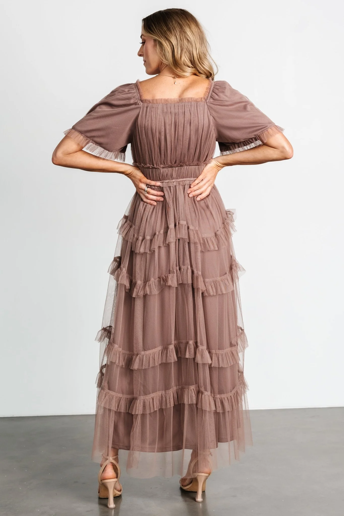 Magdalena Tulle Maxi Dress | Mink