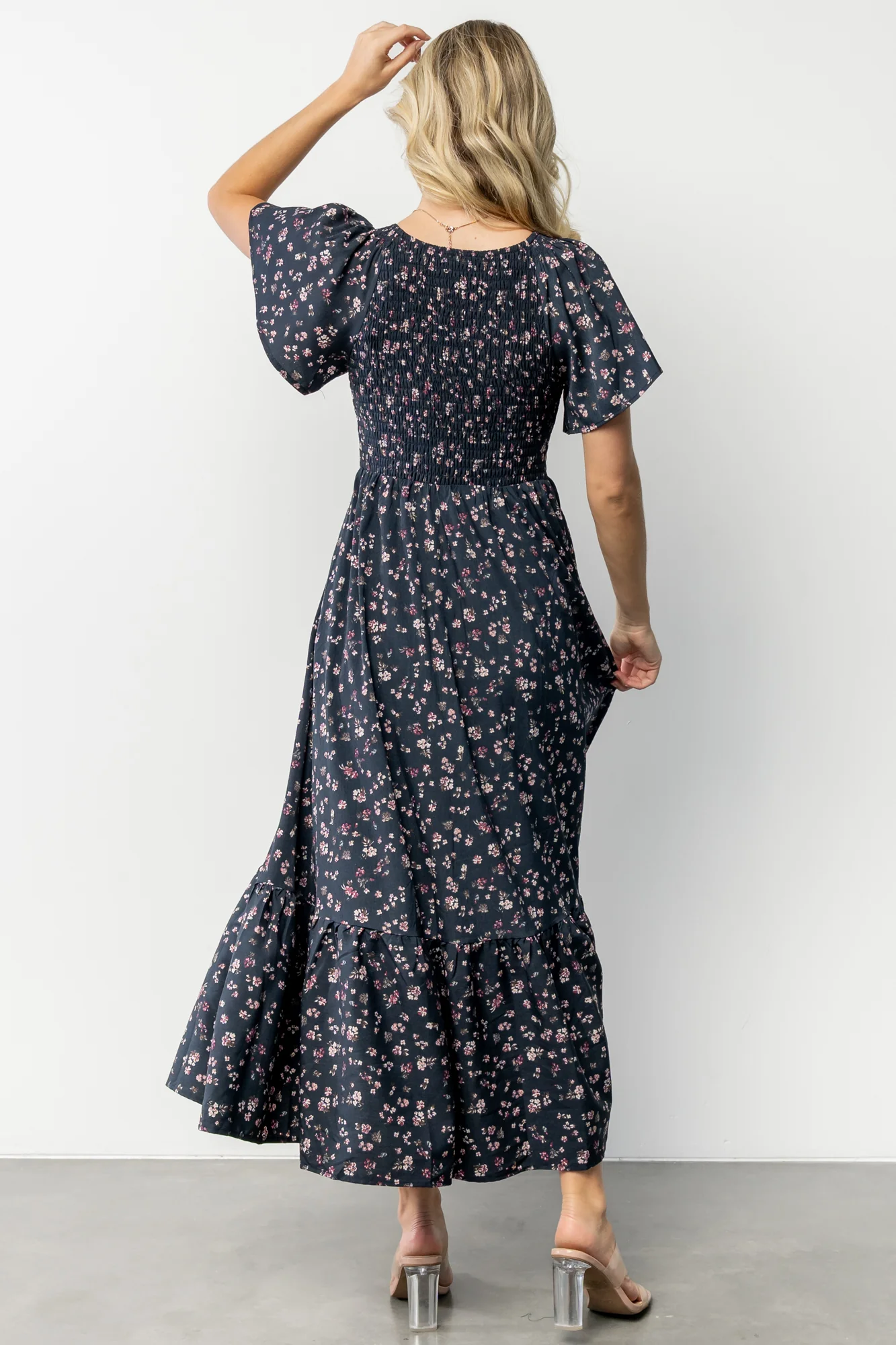 Jerah Smocked Dress | Midnight Floral