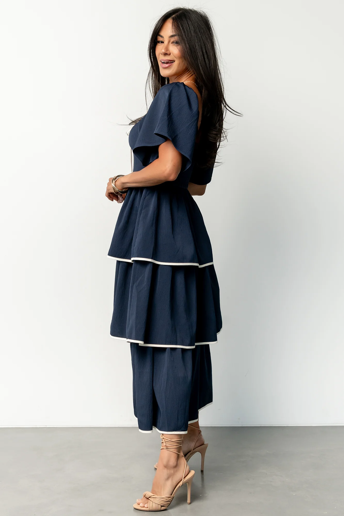 Madrid Tiered Dress | Navy