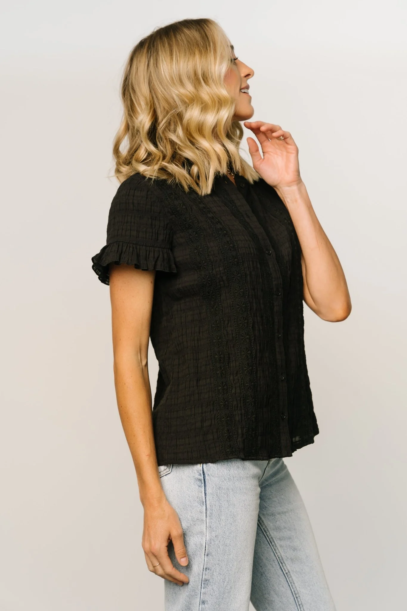Zara Lace Top | Black