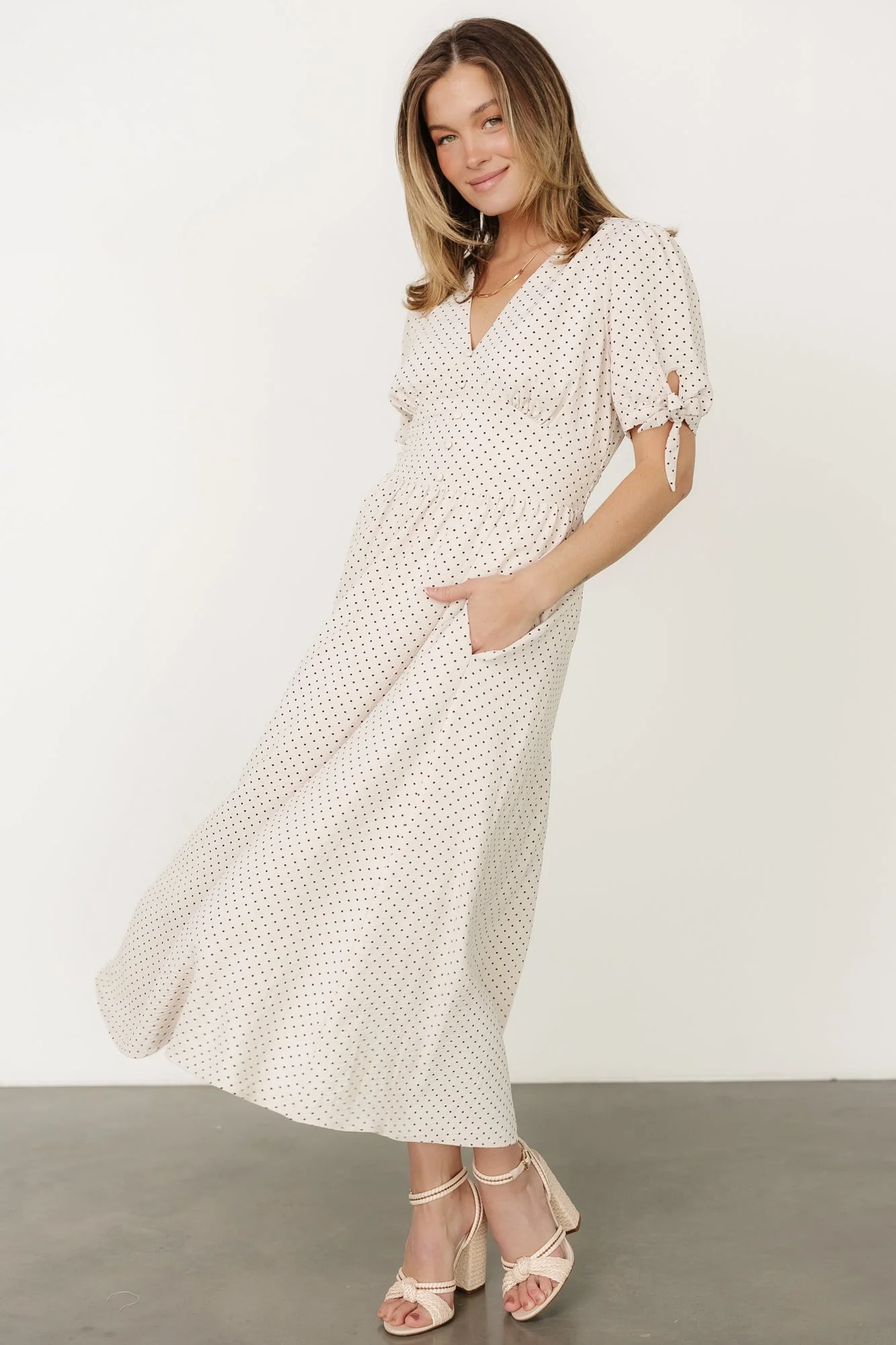 Millar Midi Dress | Natural + Black