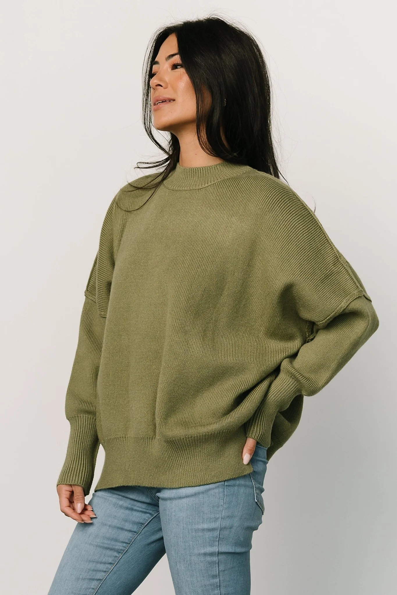 Jeremiah Knit Sweater | Olive