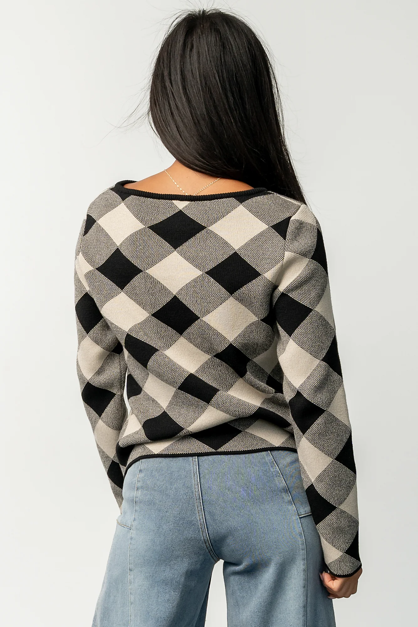 Linnea Sweater | Black + Natural