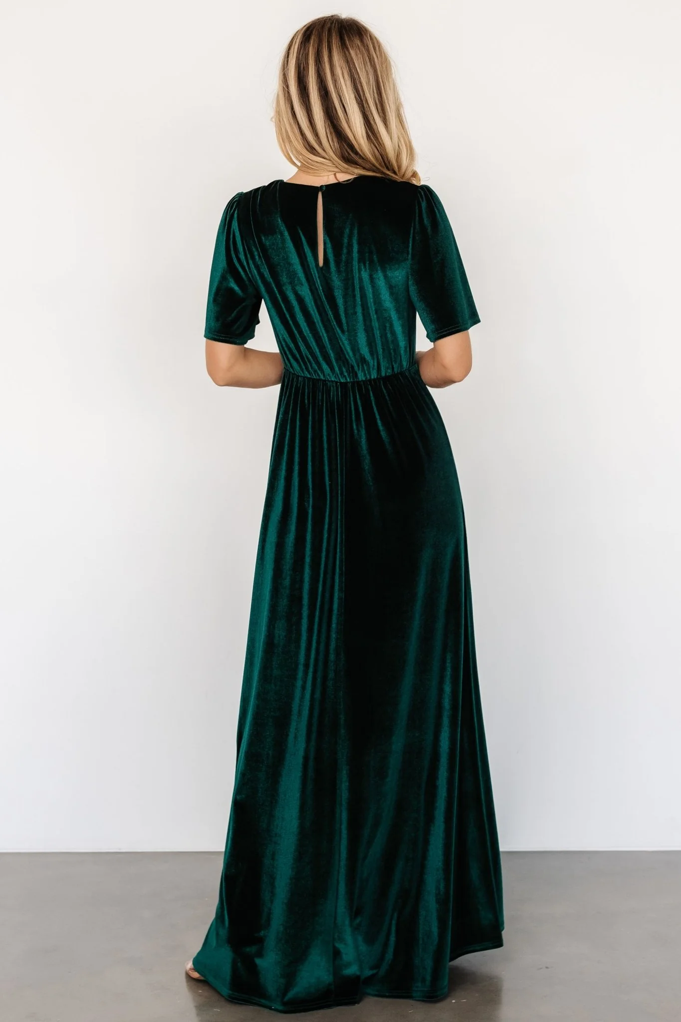 Vivian Velvet Maxi Dress | Emerald