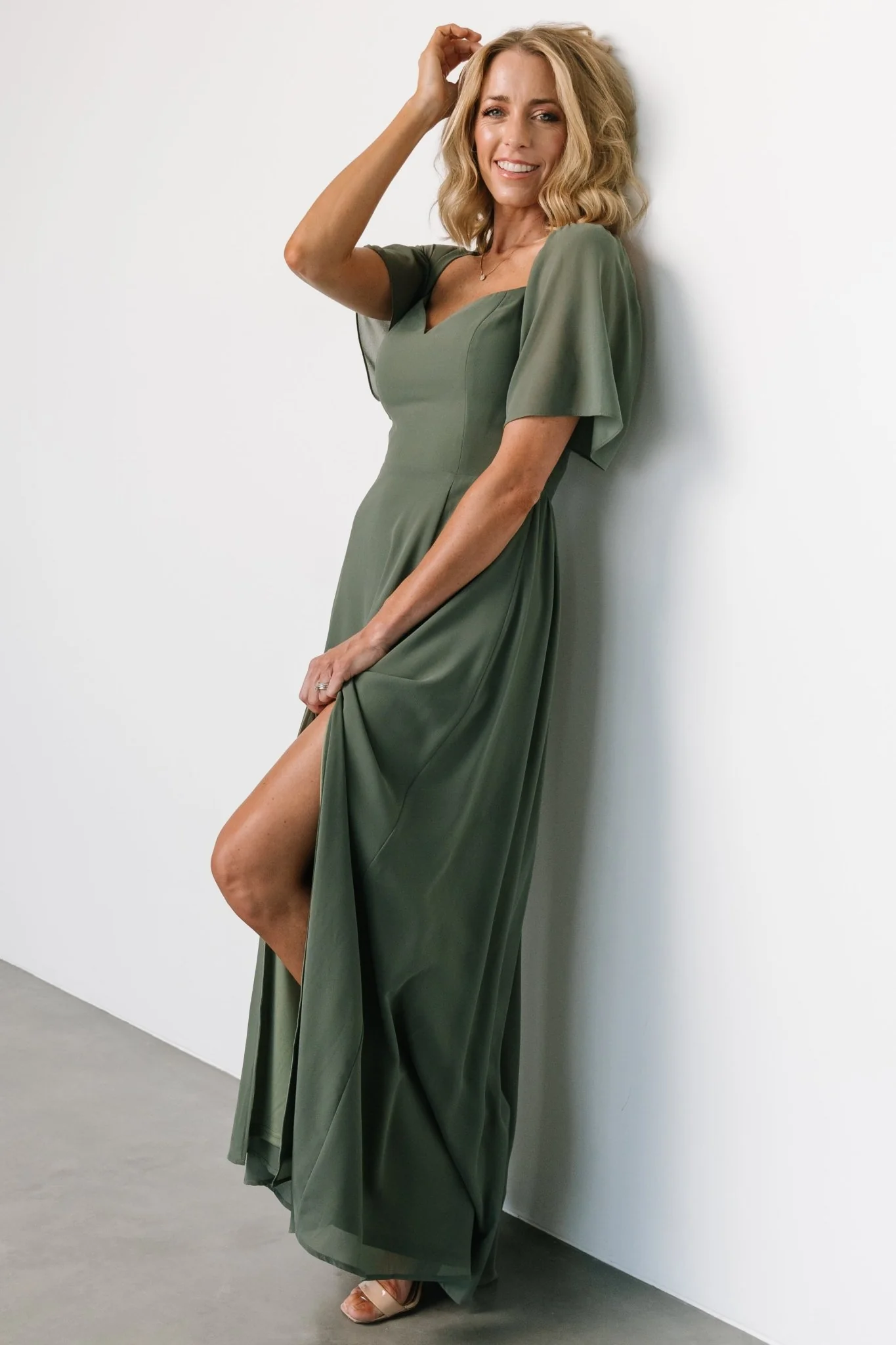 Sierra Sweetheart Maxi Dress | Dark Sage