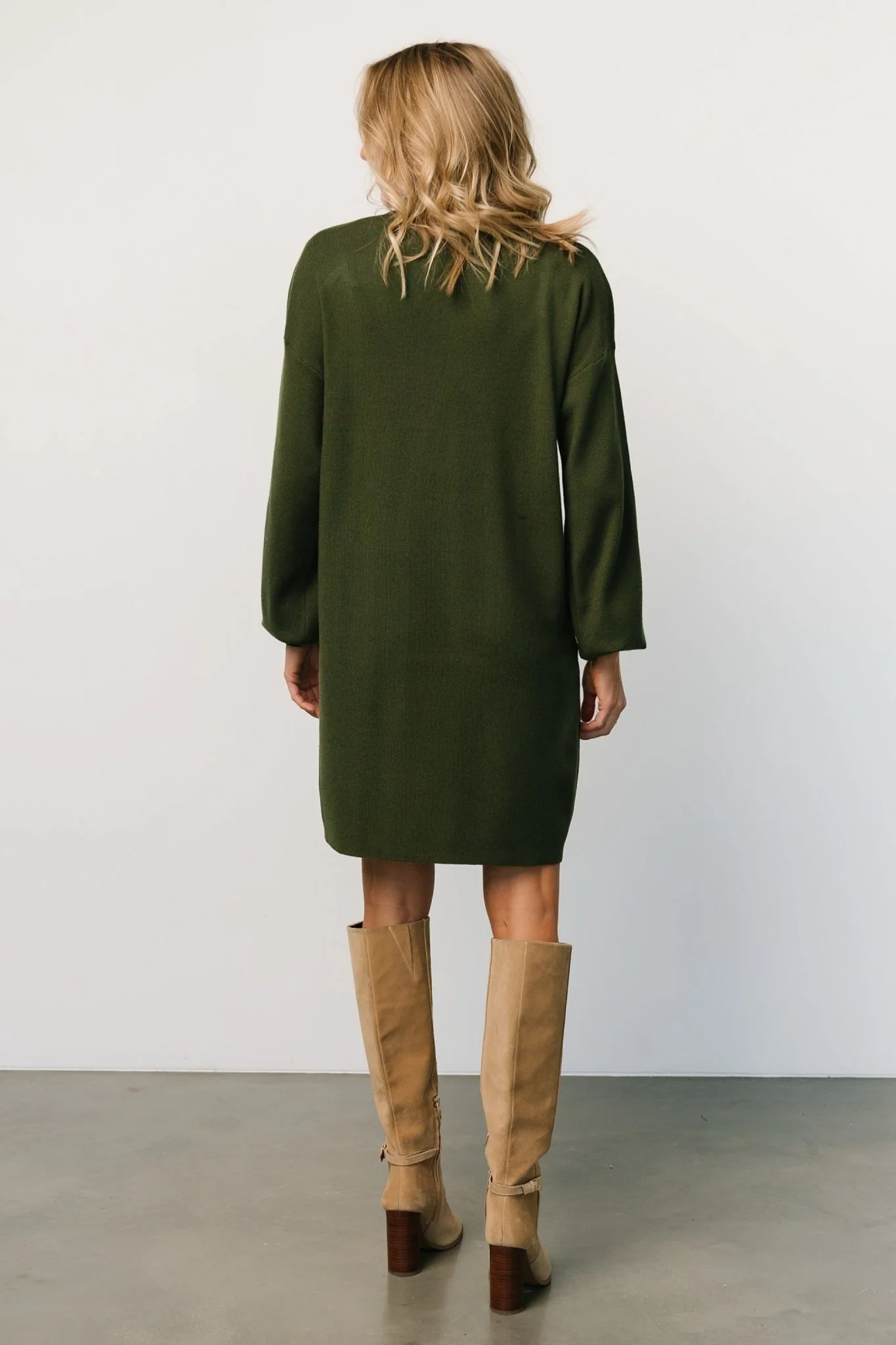 Jennings Sweater Dress | Deep Olive