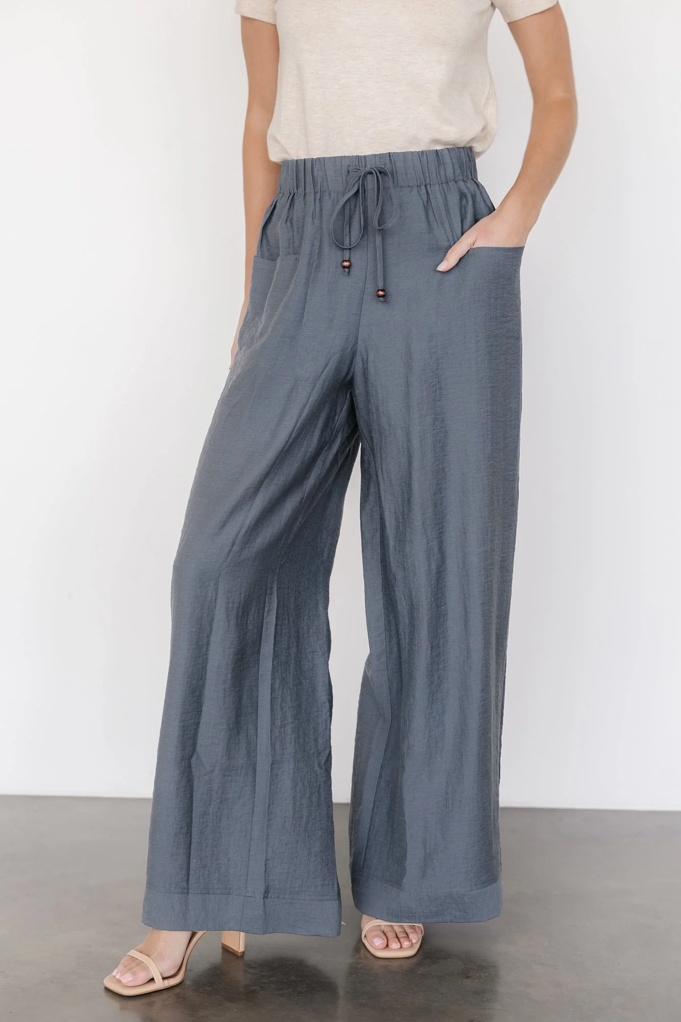 Leza Pants | Slate Blue