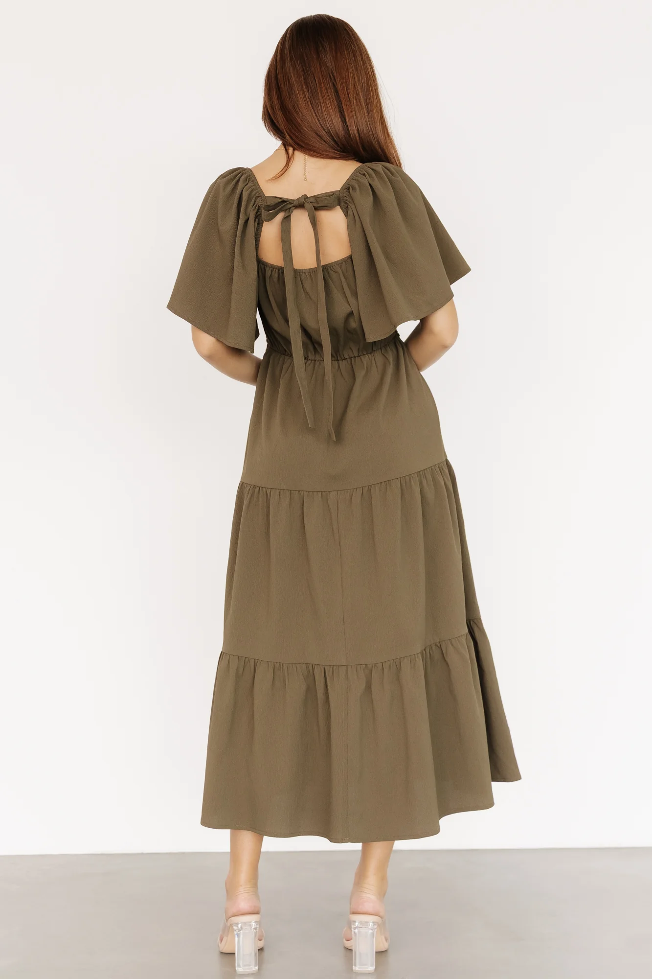 Fauna Lace Top Dress | Olive