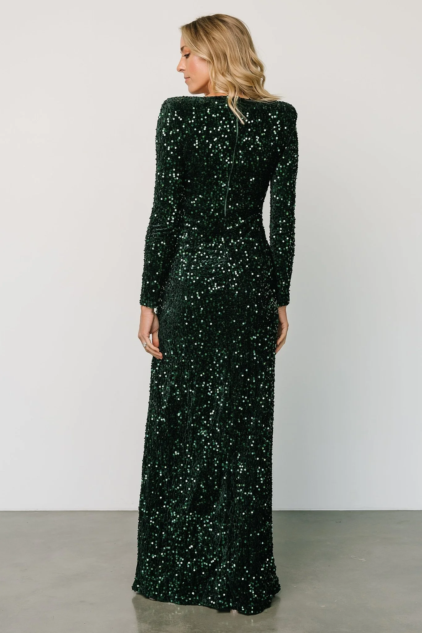 Madonna Sequin Maxi Dress | Emerald