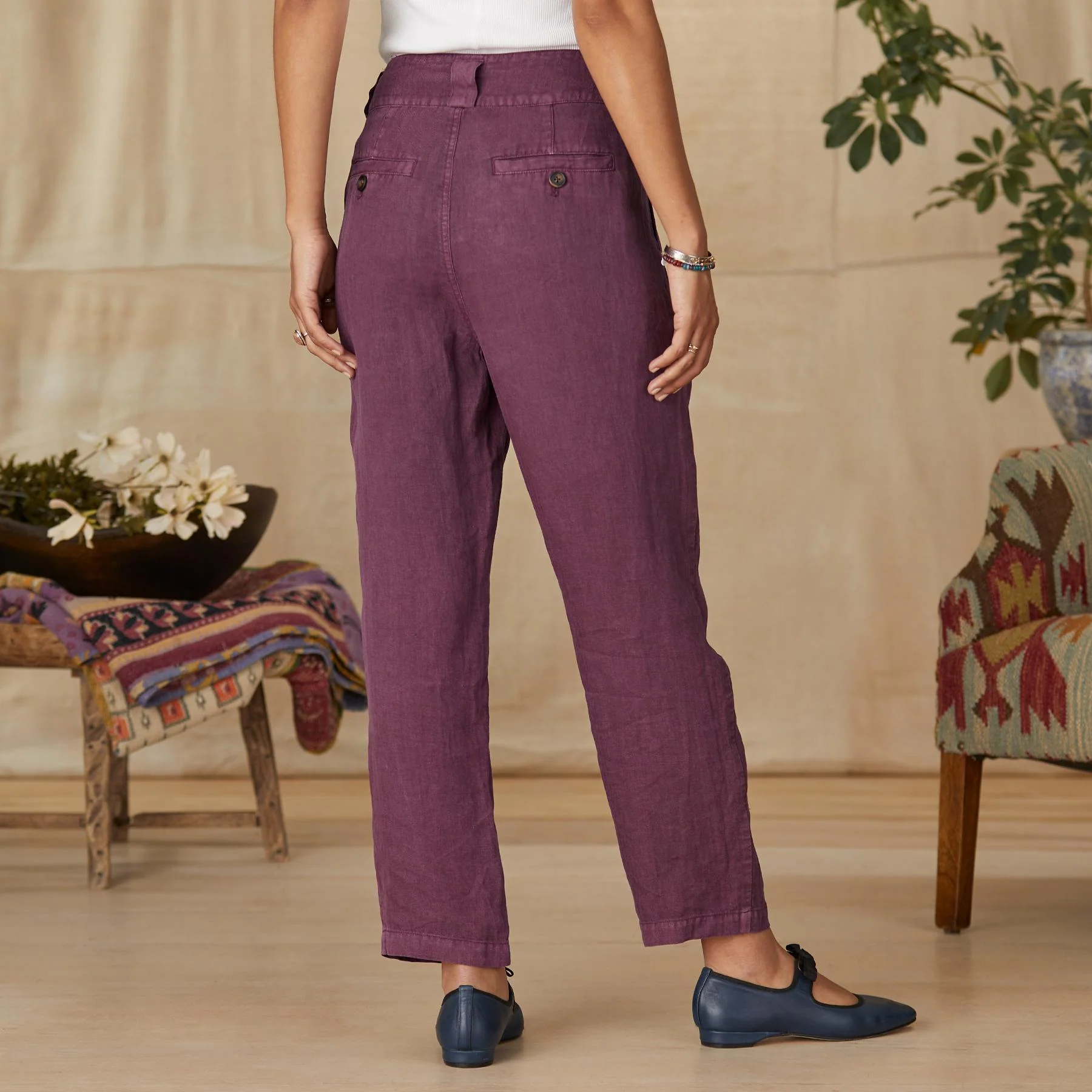 Adelaide Linen Pants, Petite