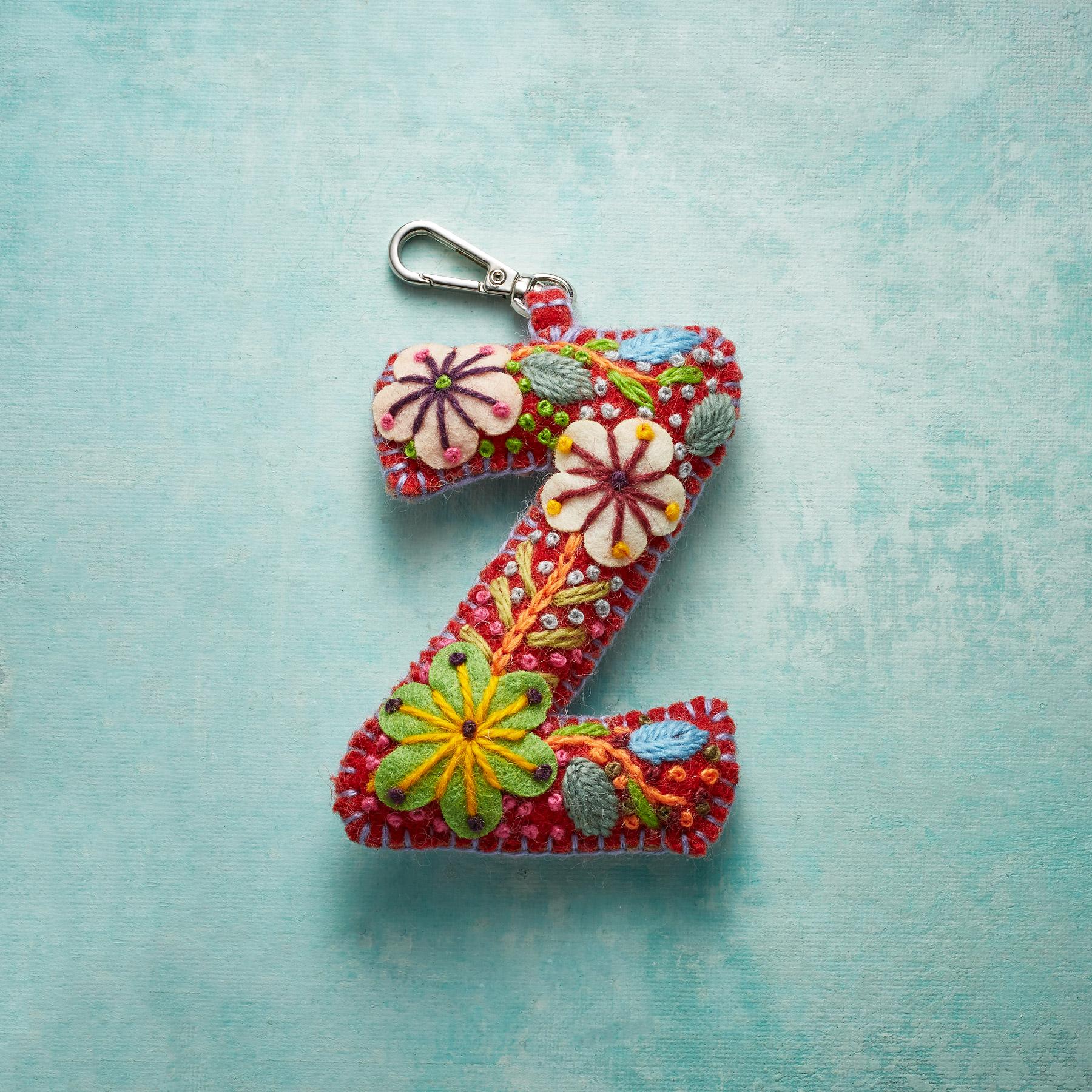 Fleur De Felt Initial Clip