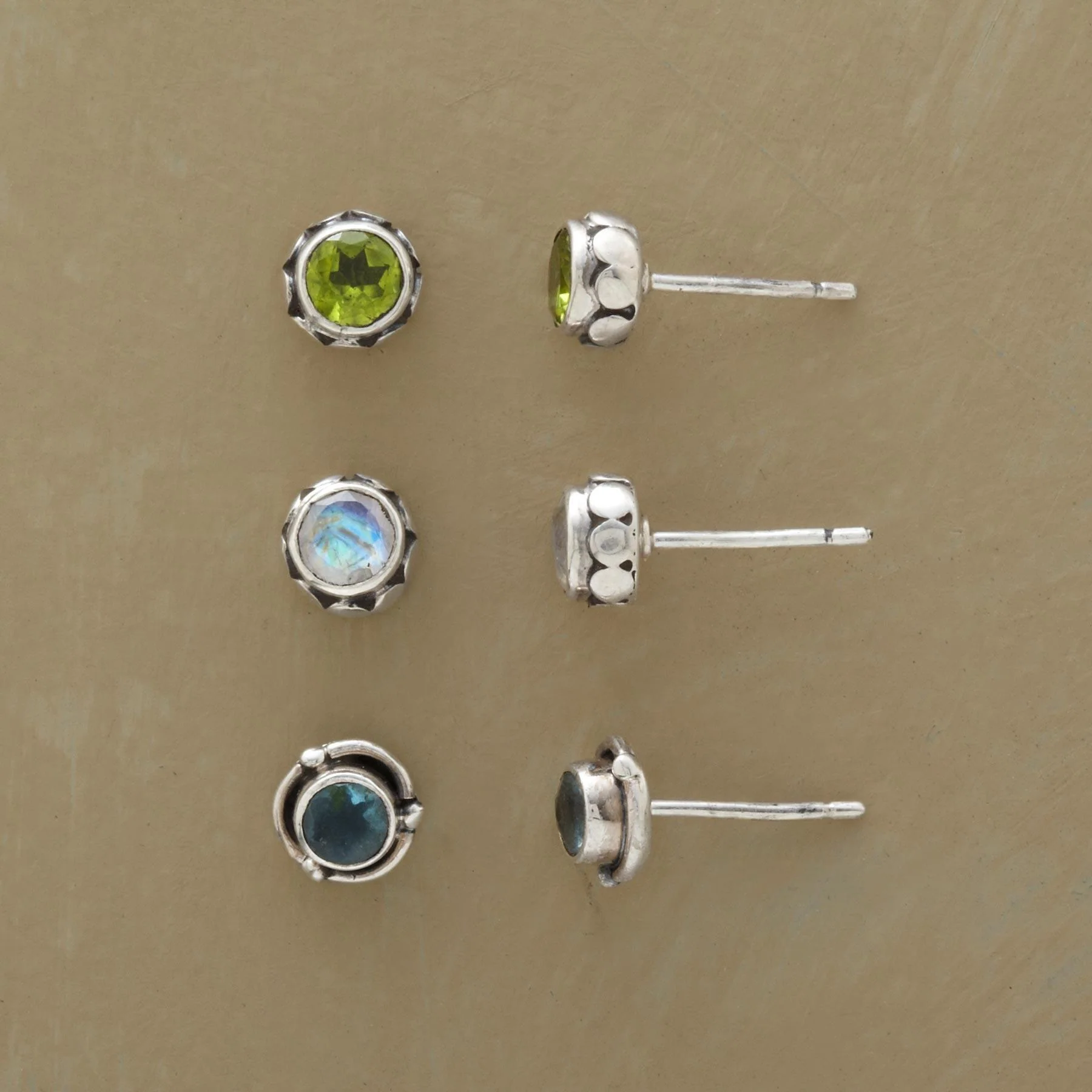 Aegean Sea Earrings Trio