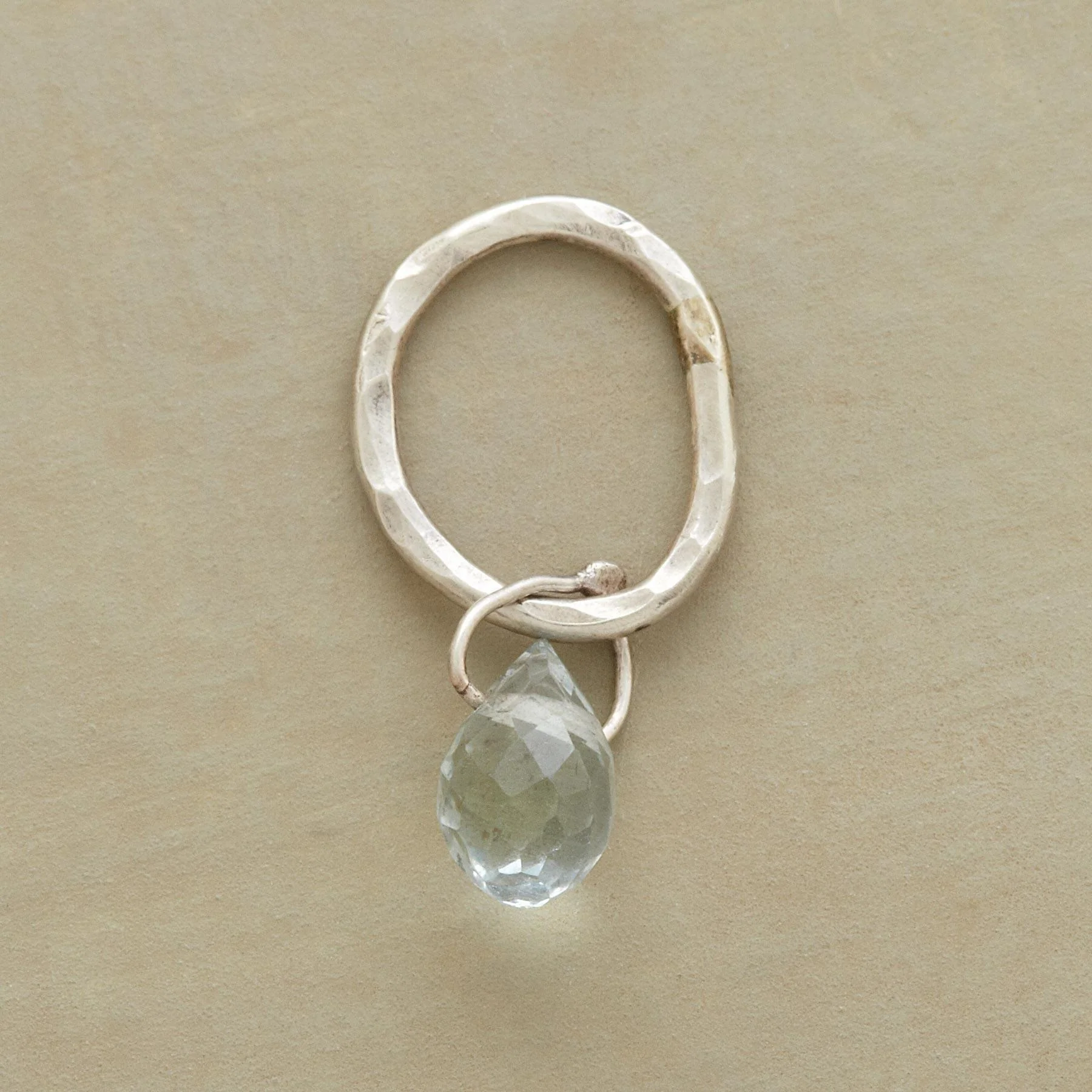 Faceted Birthstone Charms, Sterling Silver