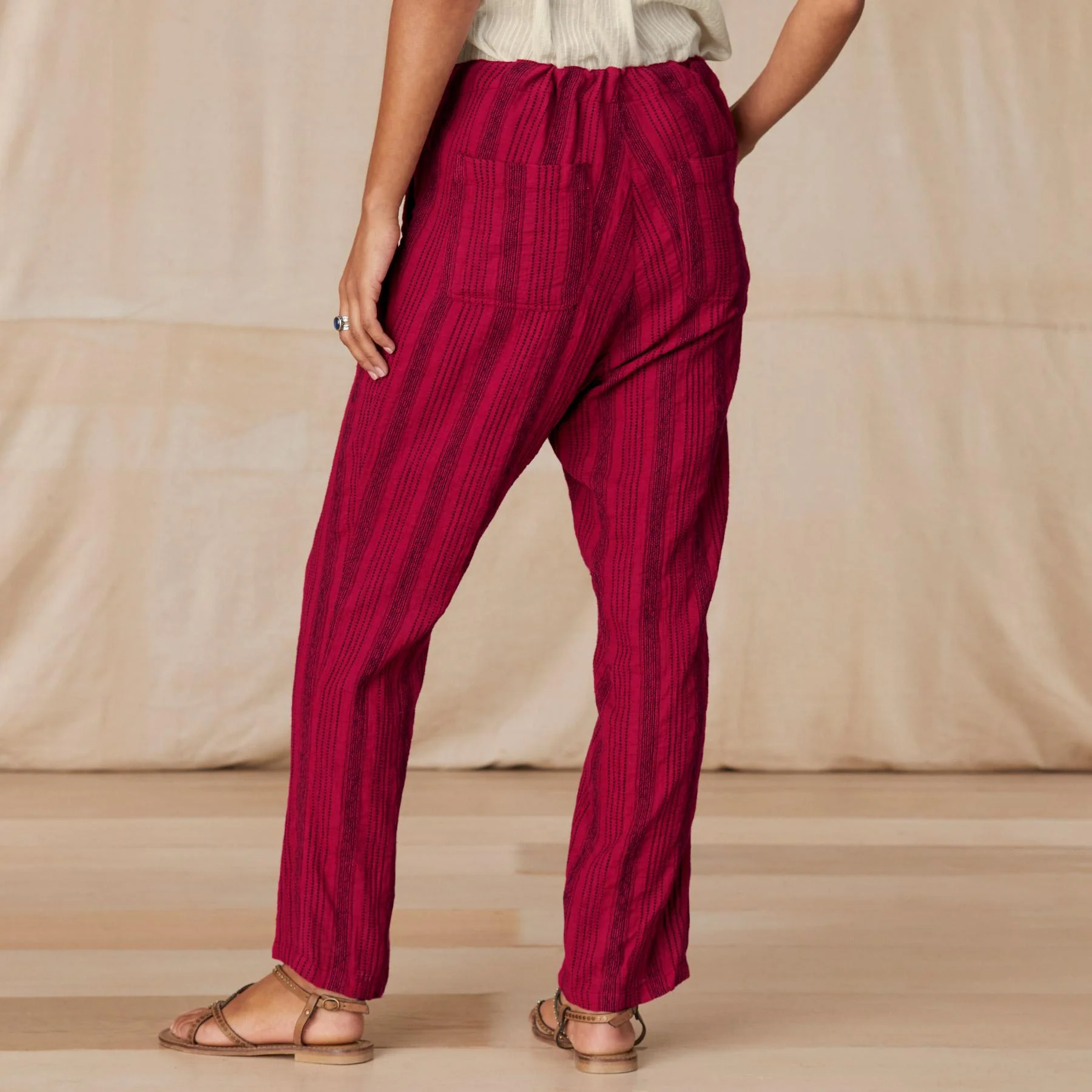 Shobu Striped Pants, Petite