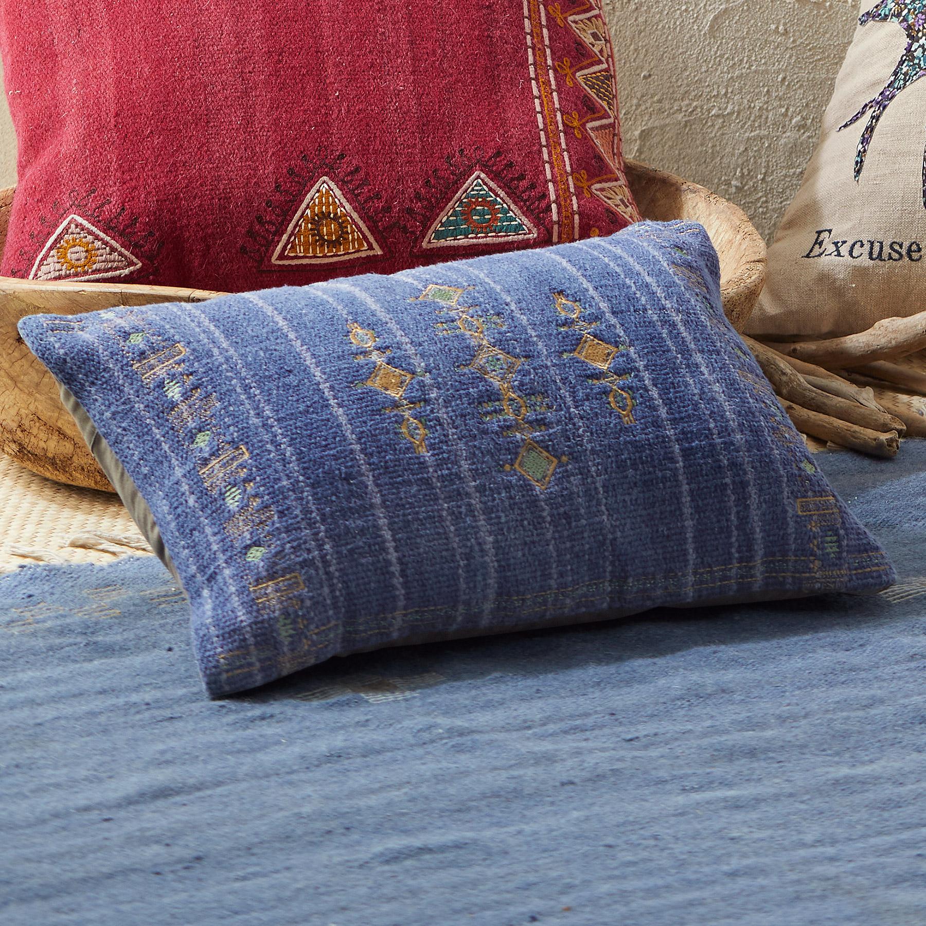 Sunset Ridge Navy Pillow