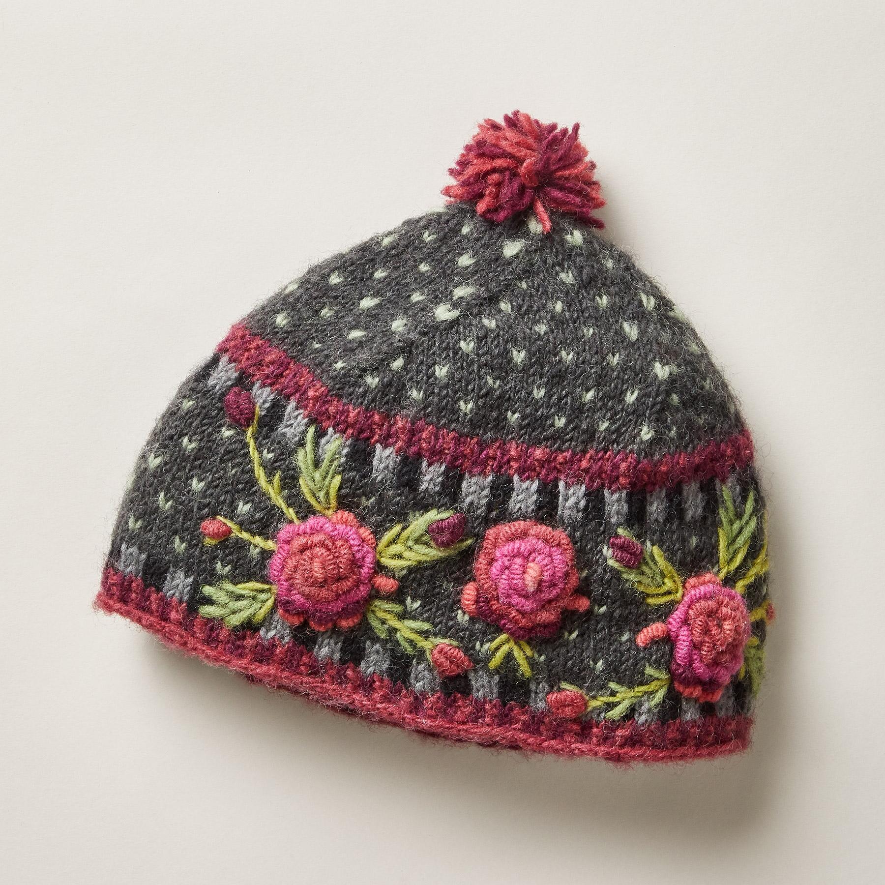 Frosty Blooms Beanie