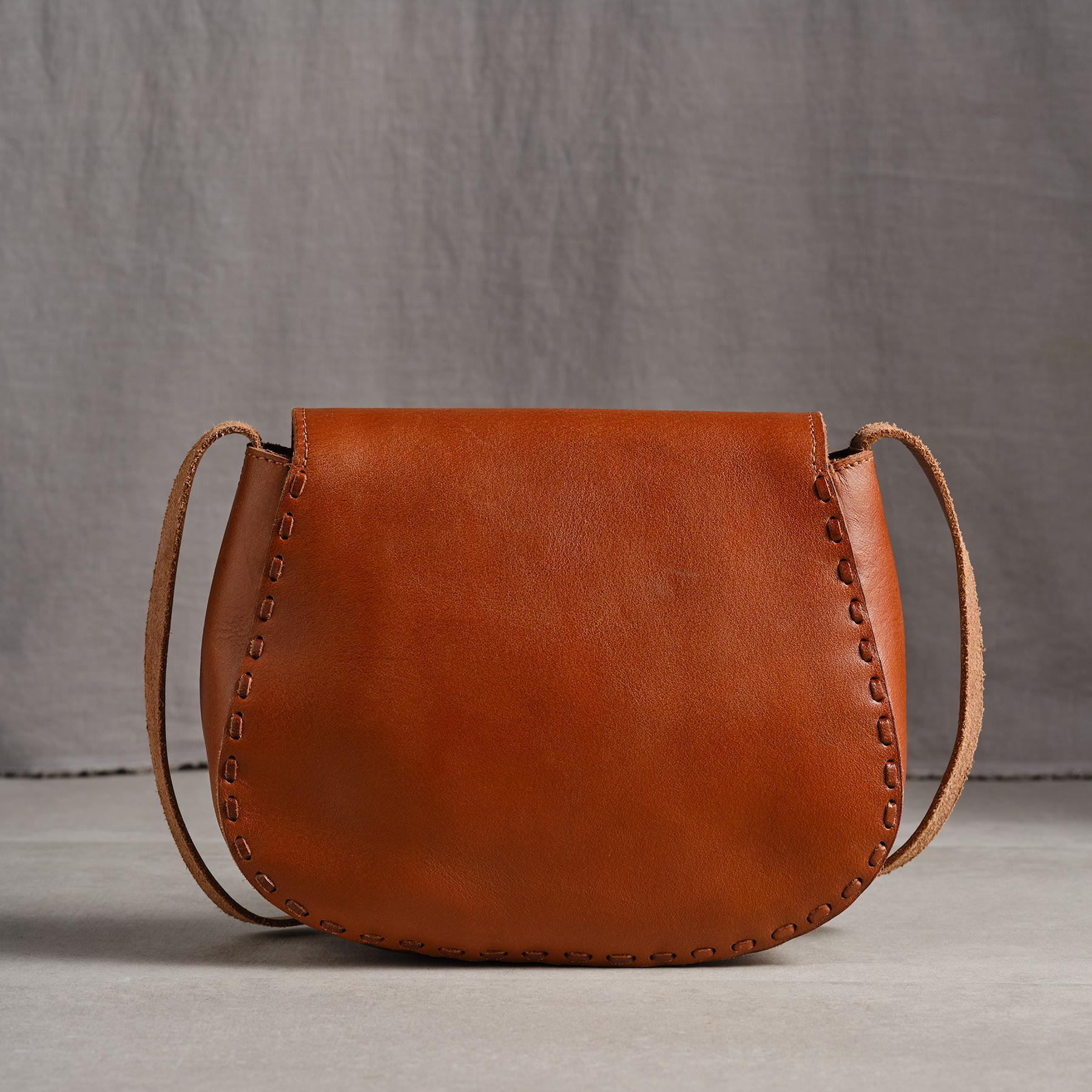 Tooled Garden Saddle Bag