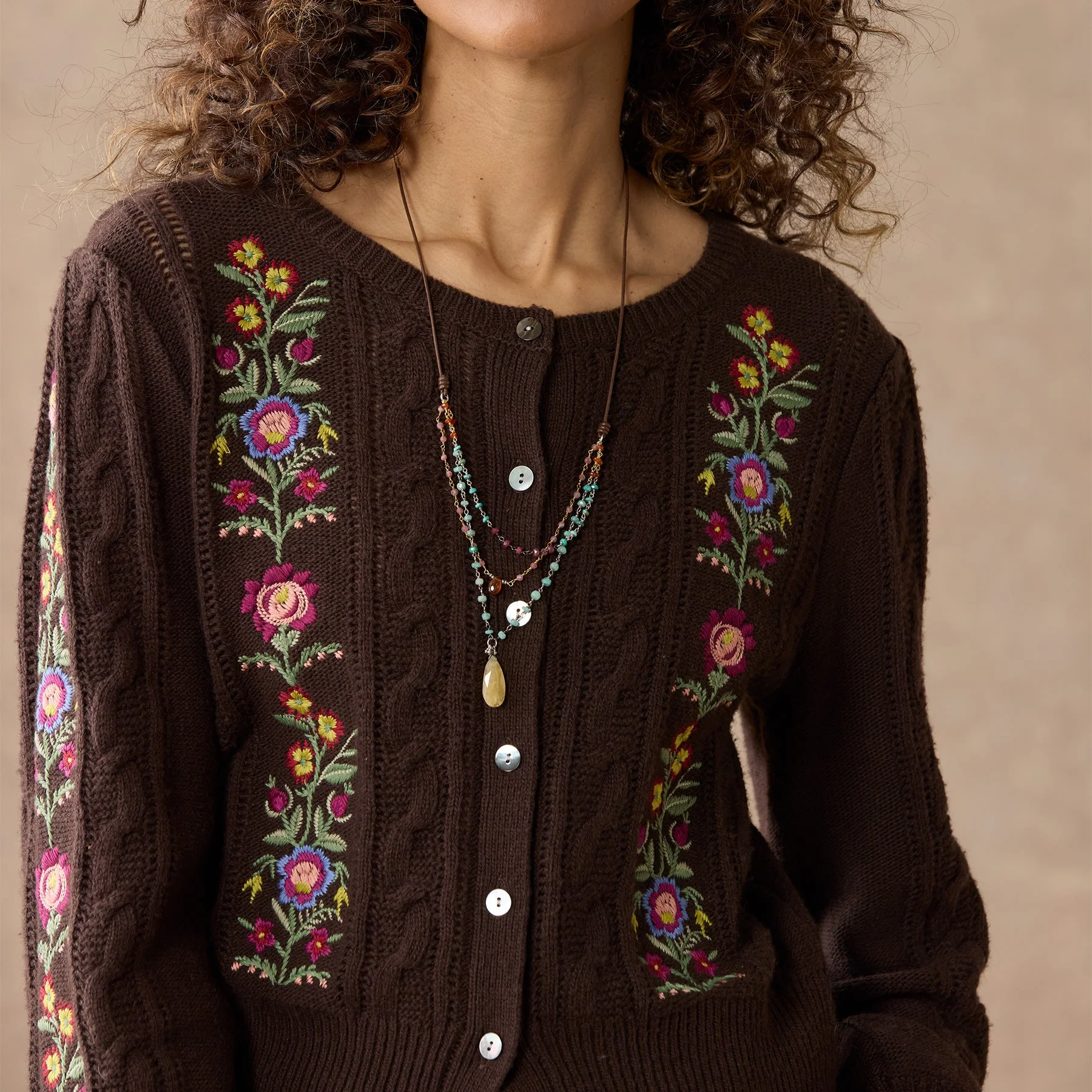 Swiss Florals Cardigan