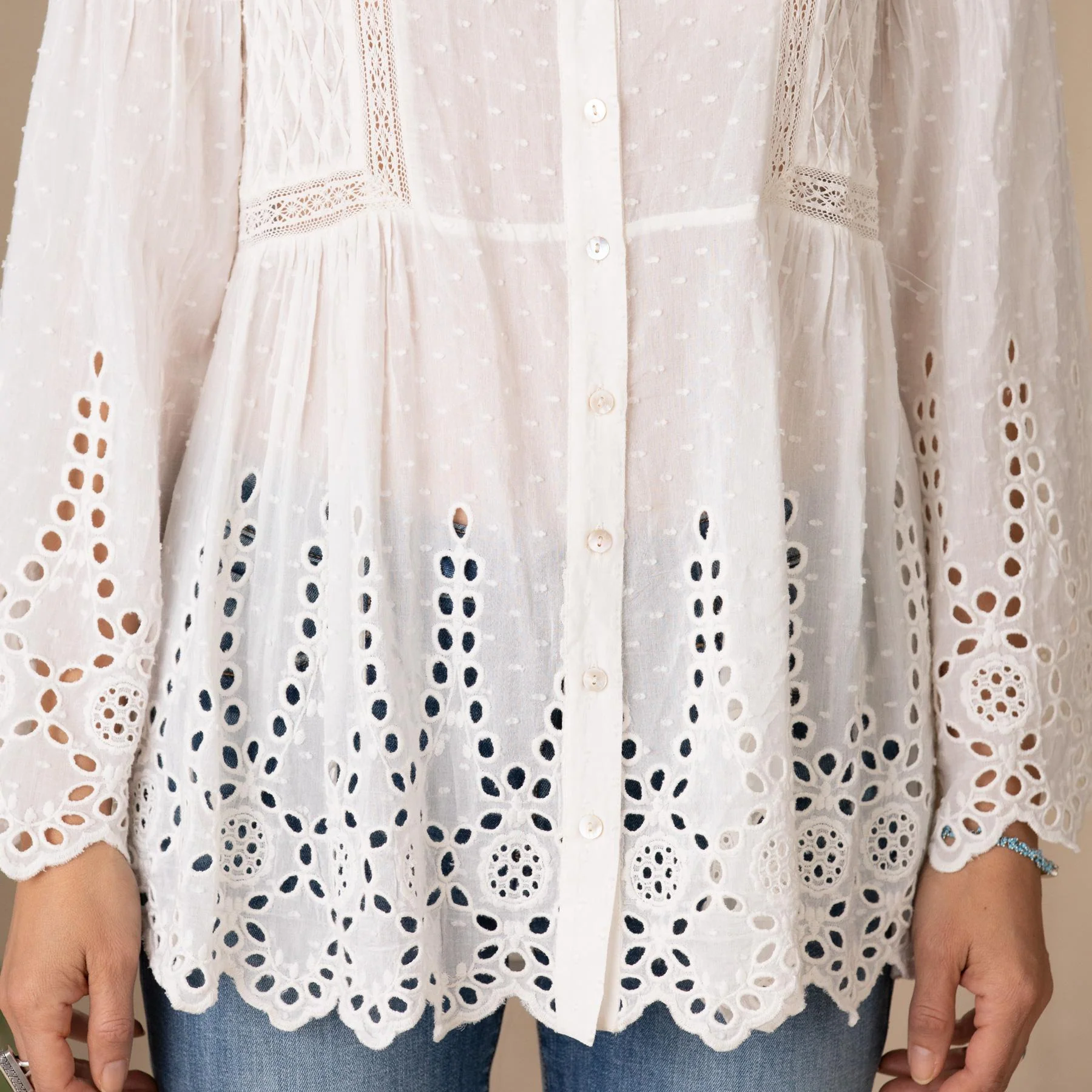 Drea Eyelet Tunic