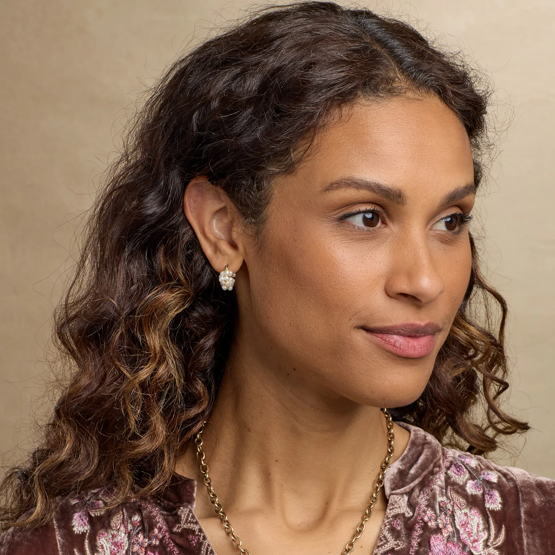 Sterling Silver Froth Of Pearls Earrings