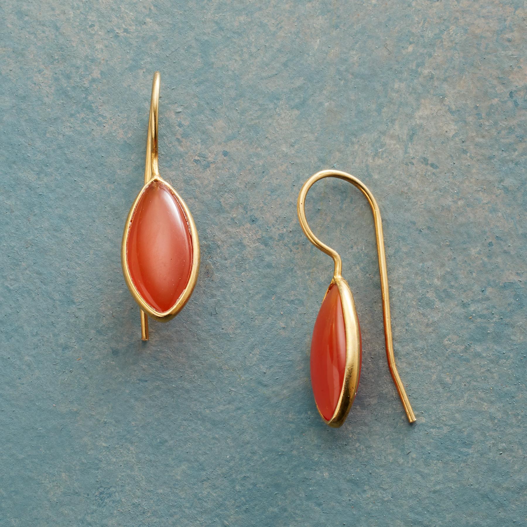 Long Form Carnelian Earrings