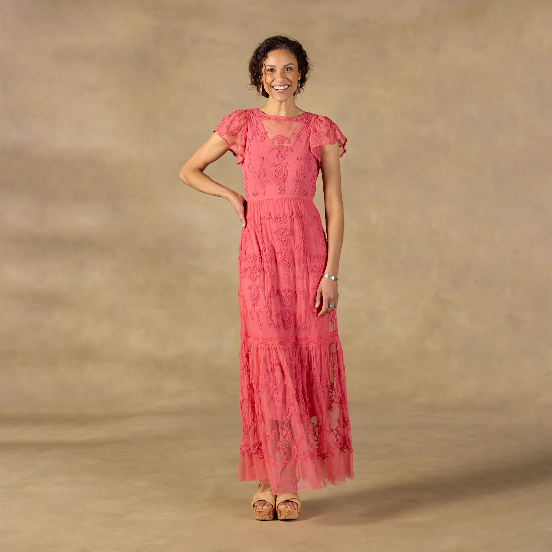 Mayfield Embroidered Dress, Petite