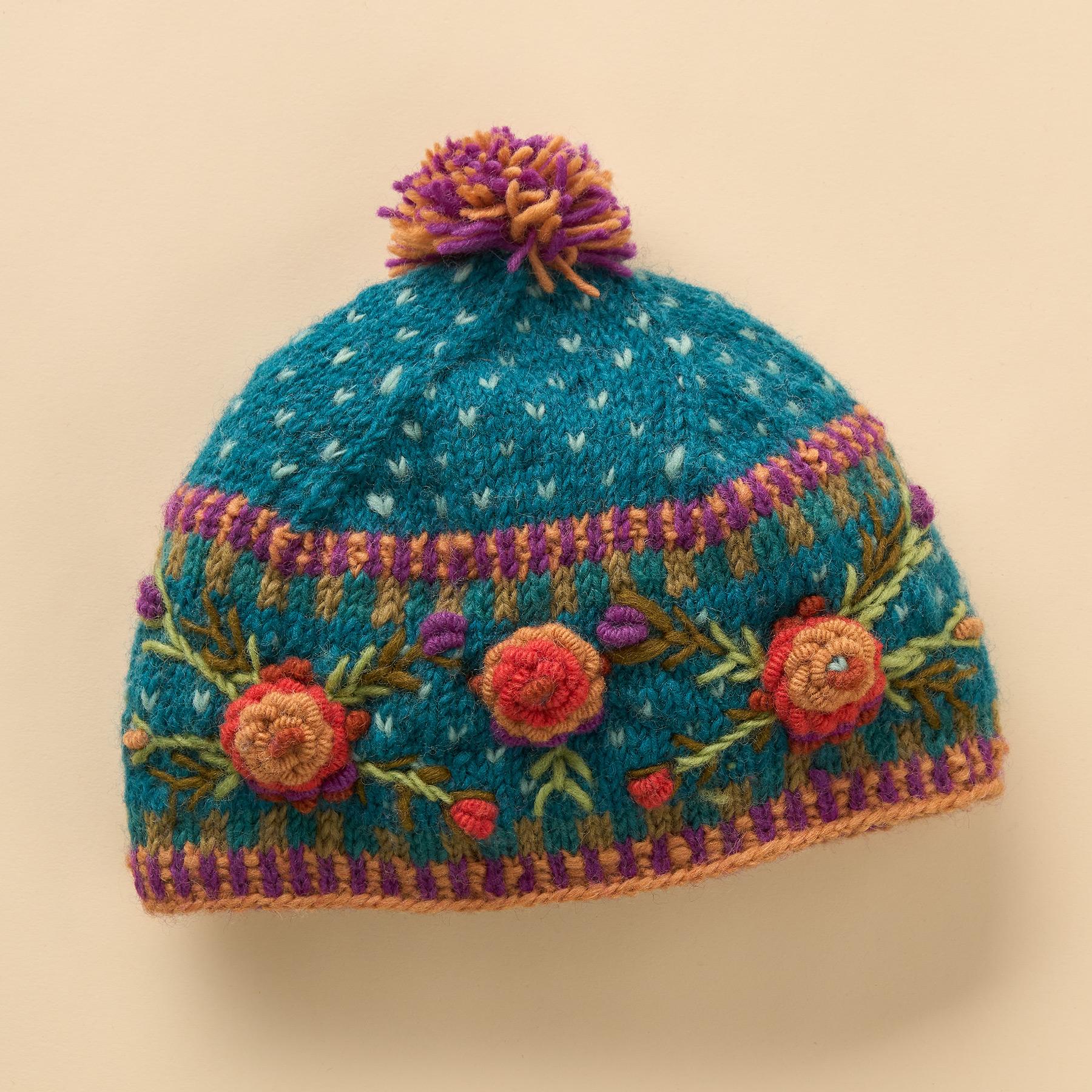 Frosty Blooms Beanie