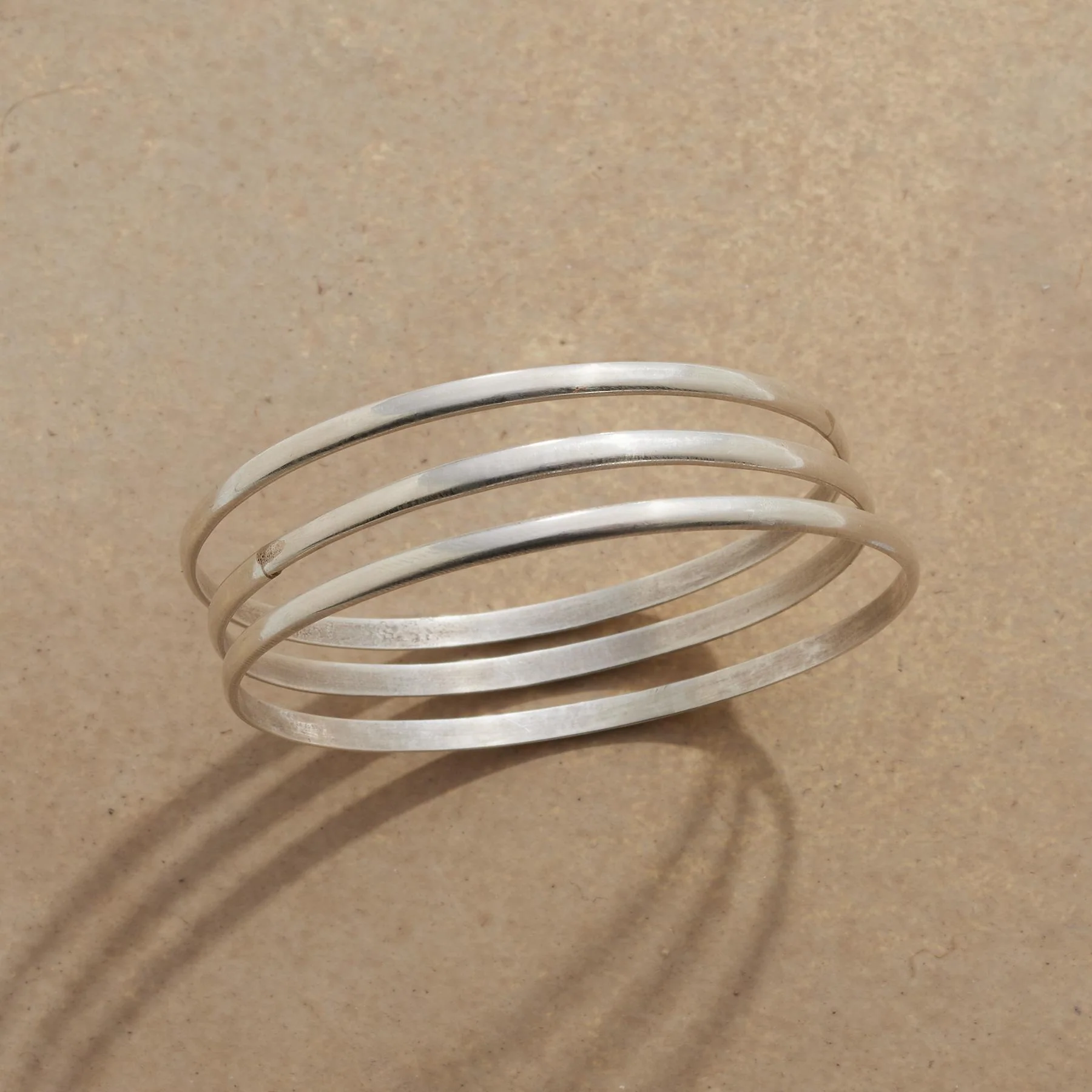 Essential Silver Bangles Set