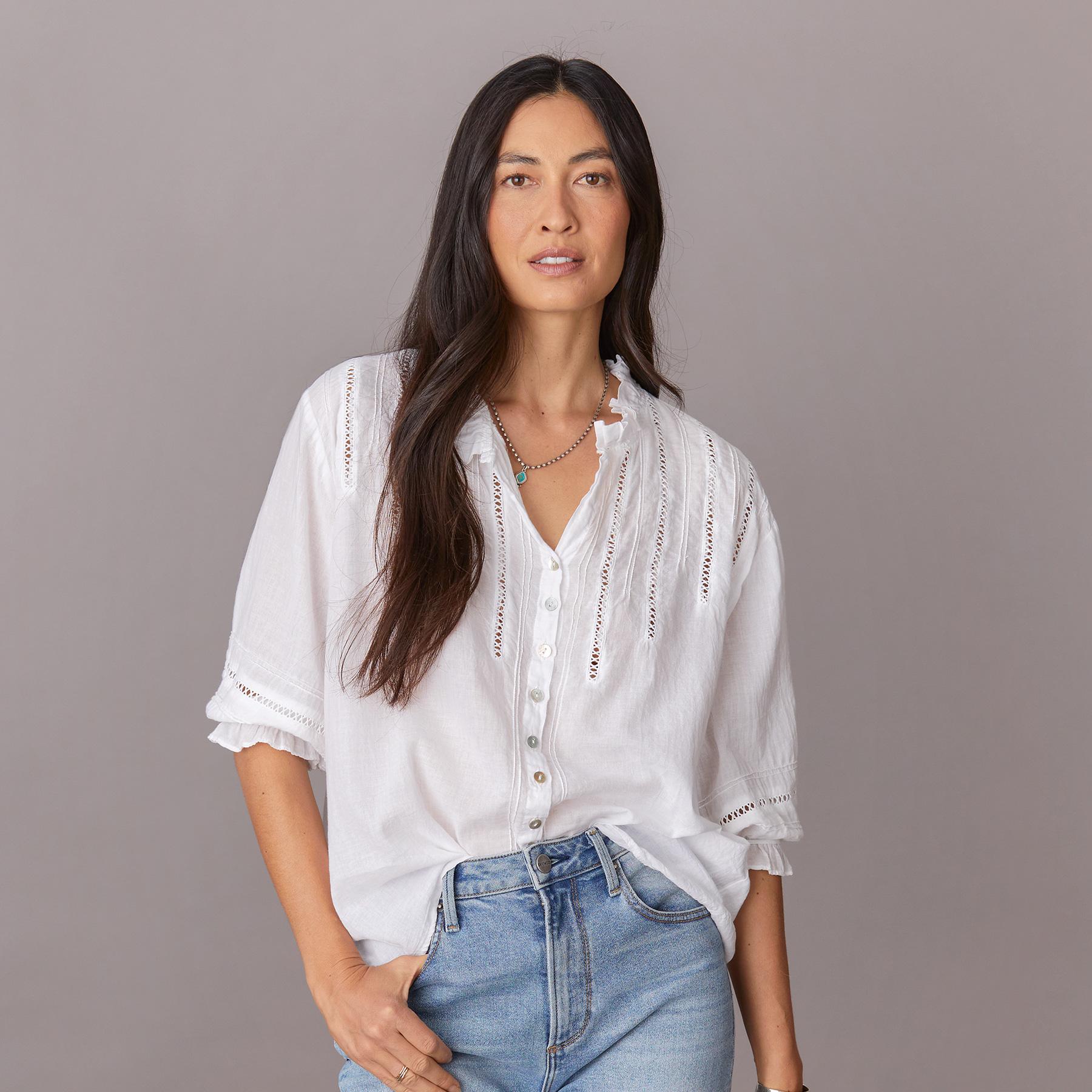 Melinda Cross Lace Shirt