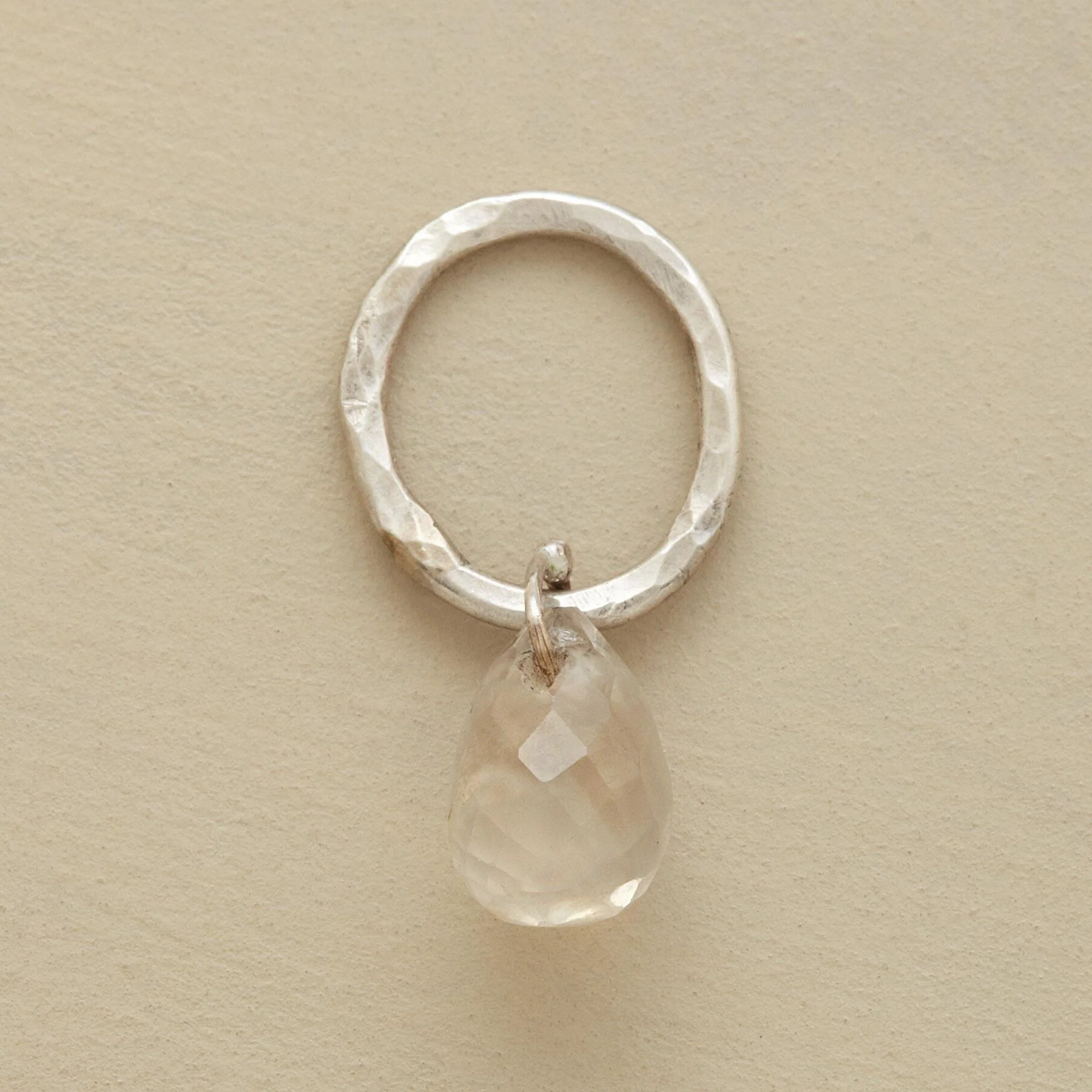 Faceted Birthstone Charms, Sterling Silver