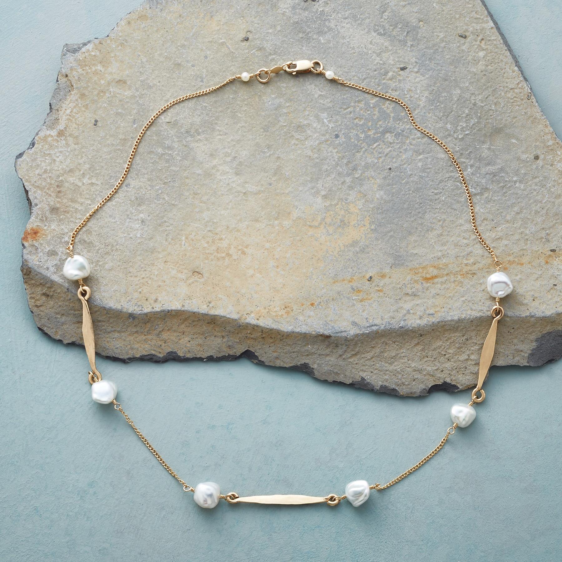 Pearl Feather Necklace