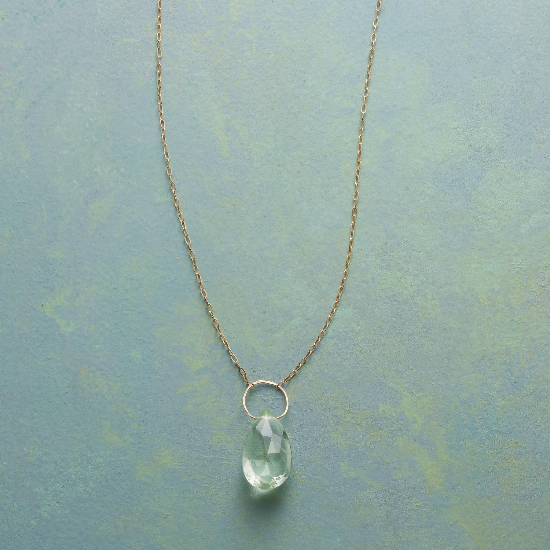 Hint Of Green Amethyst Necklace