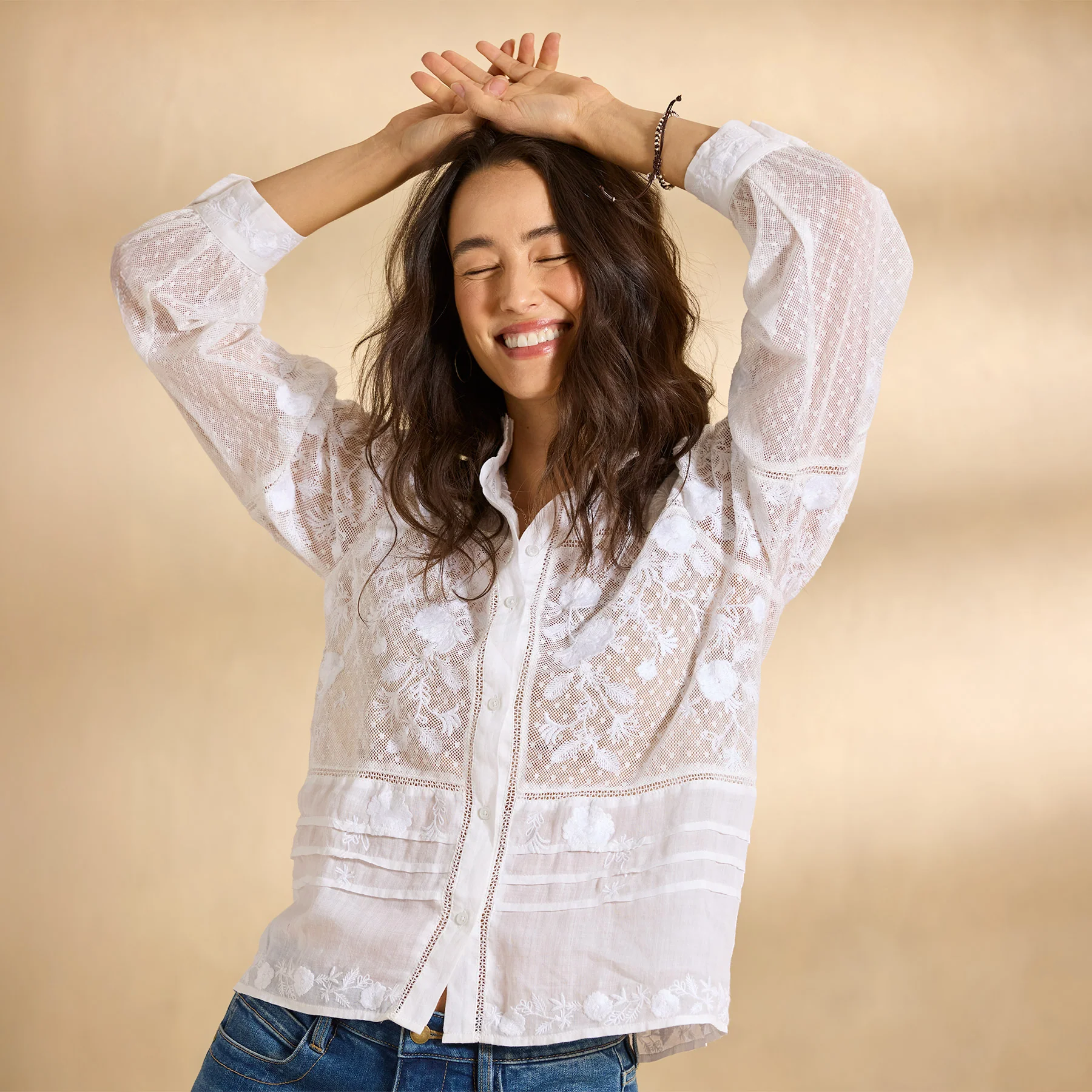 Beaumont Blooms Top, Petite