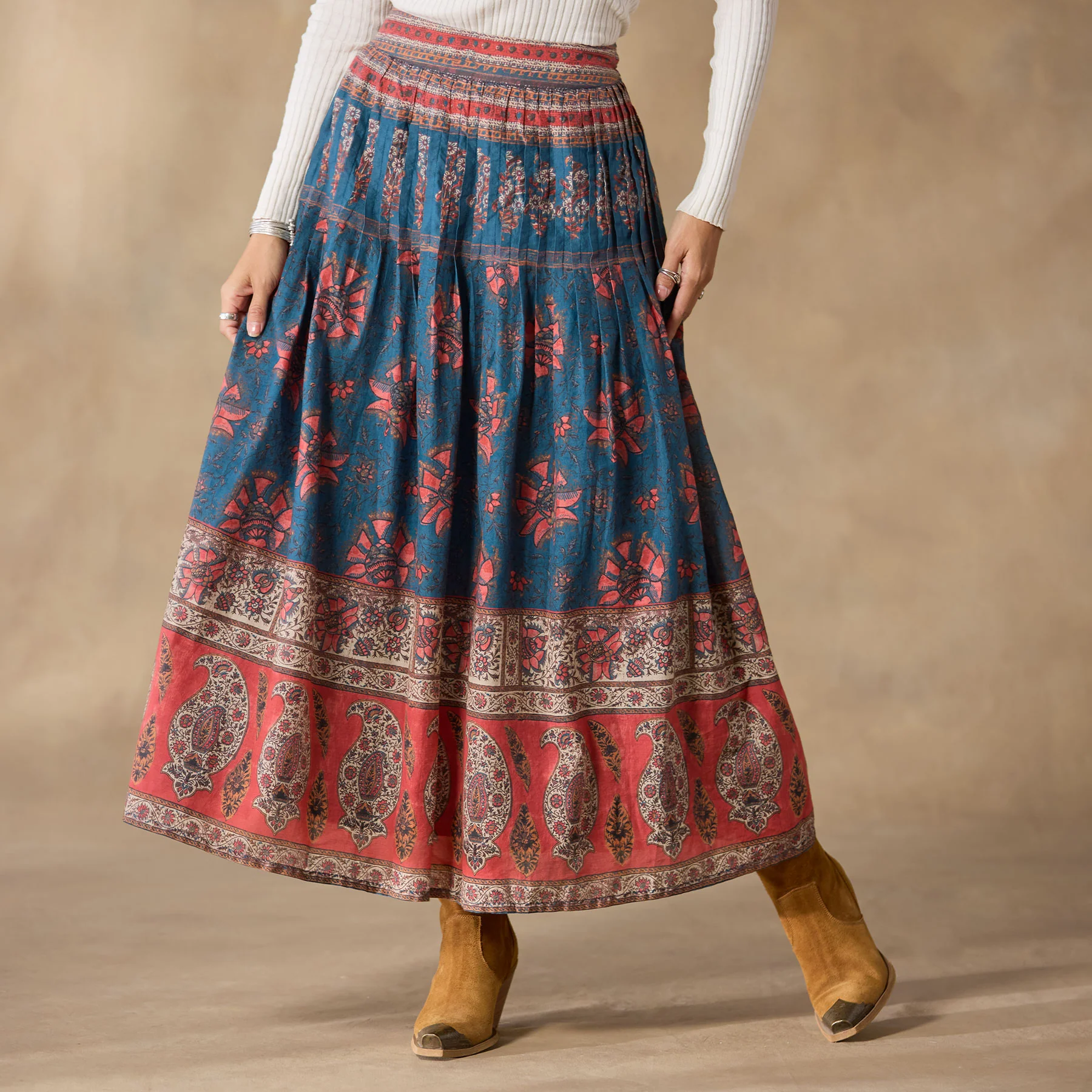 Flower Crowns Skirt, Petite