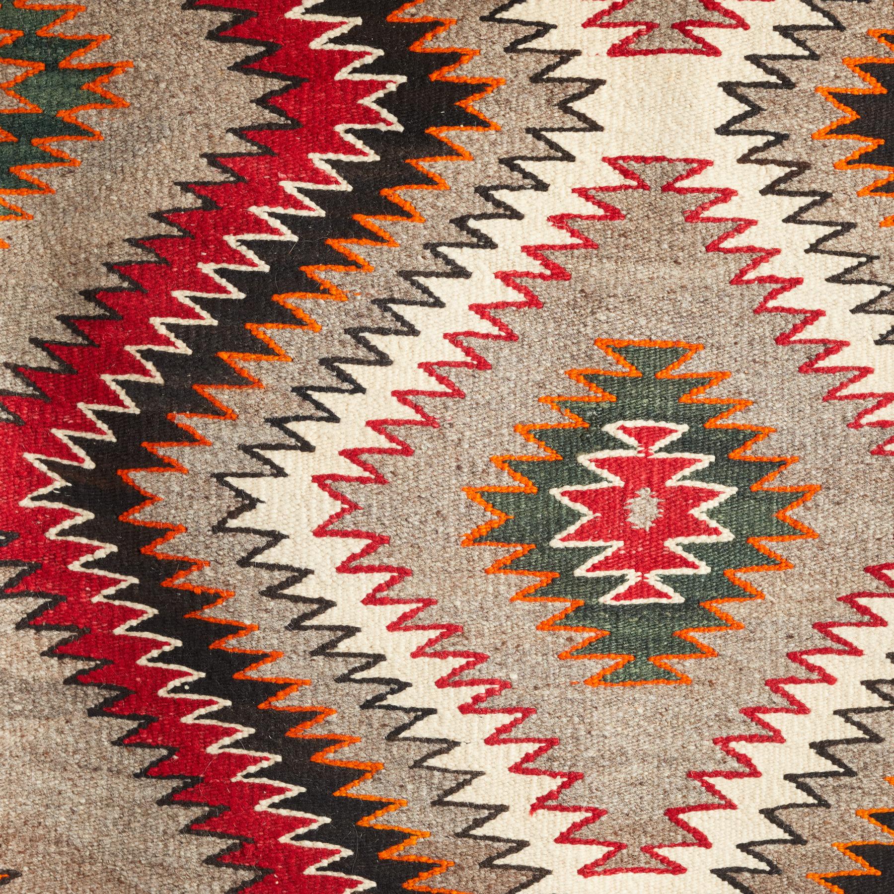 1930s Red Mesa Outline Weaving