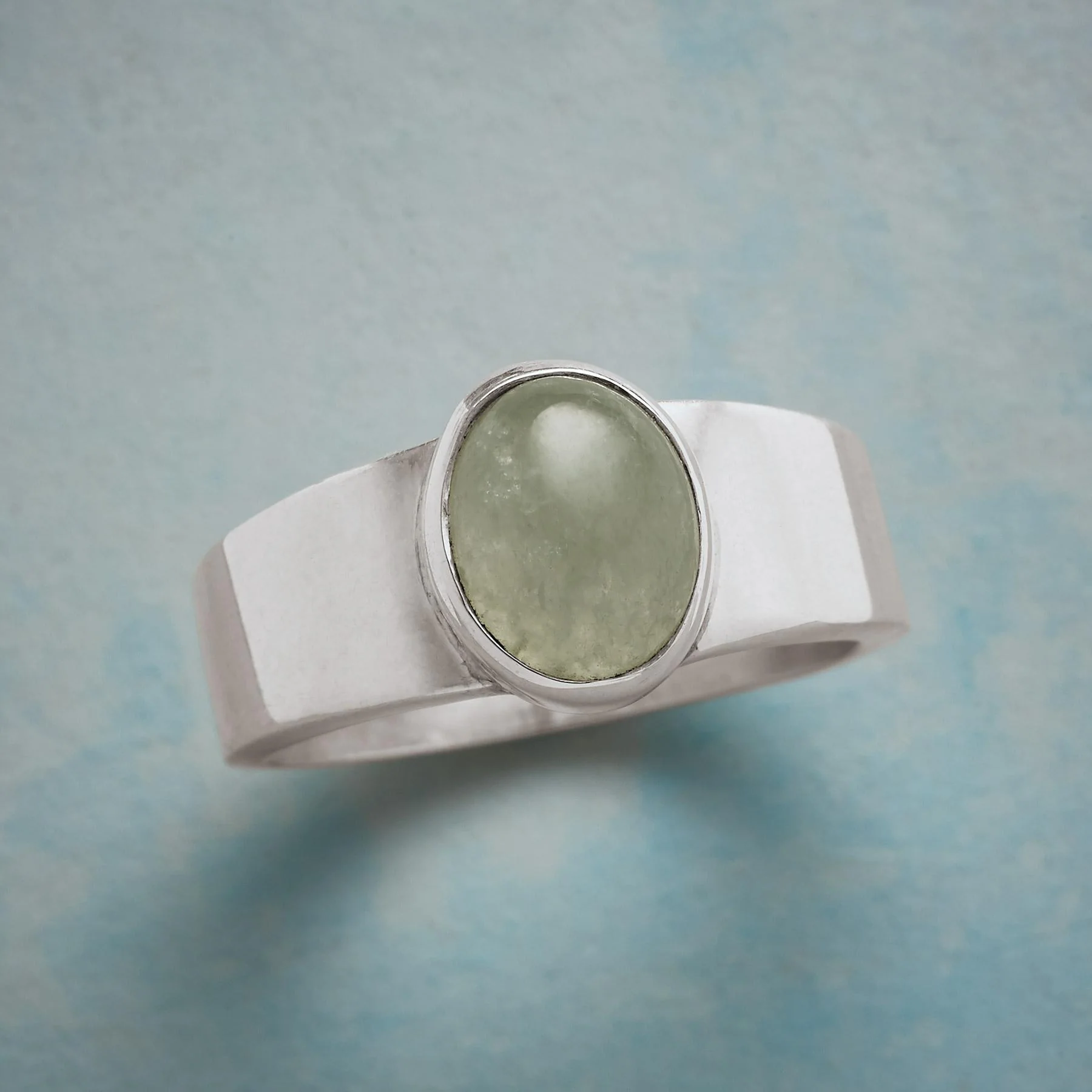 On The Square Jade Ring