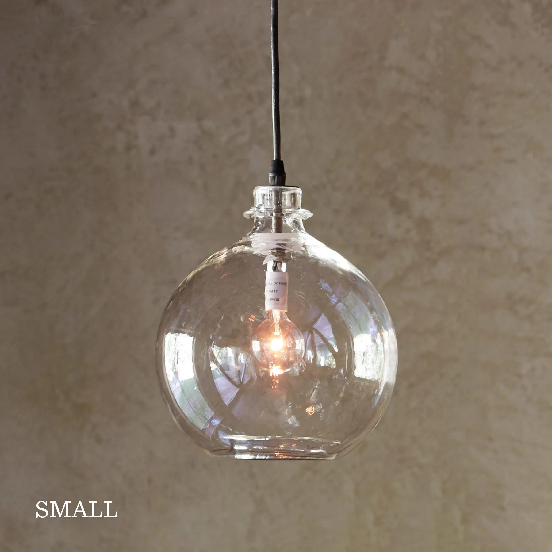 Salon Glass Demijohn Pendant Light