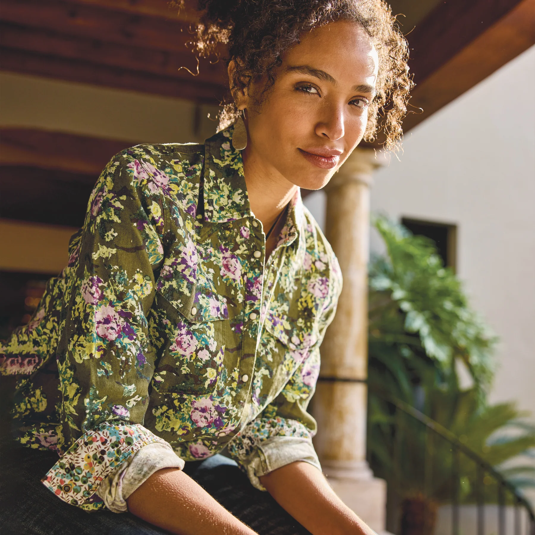 Willow Linen Floral Shirt