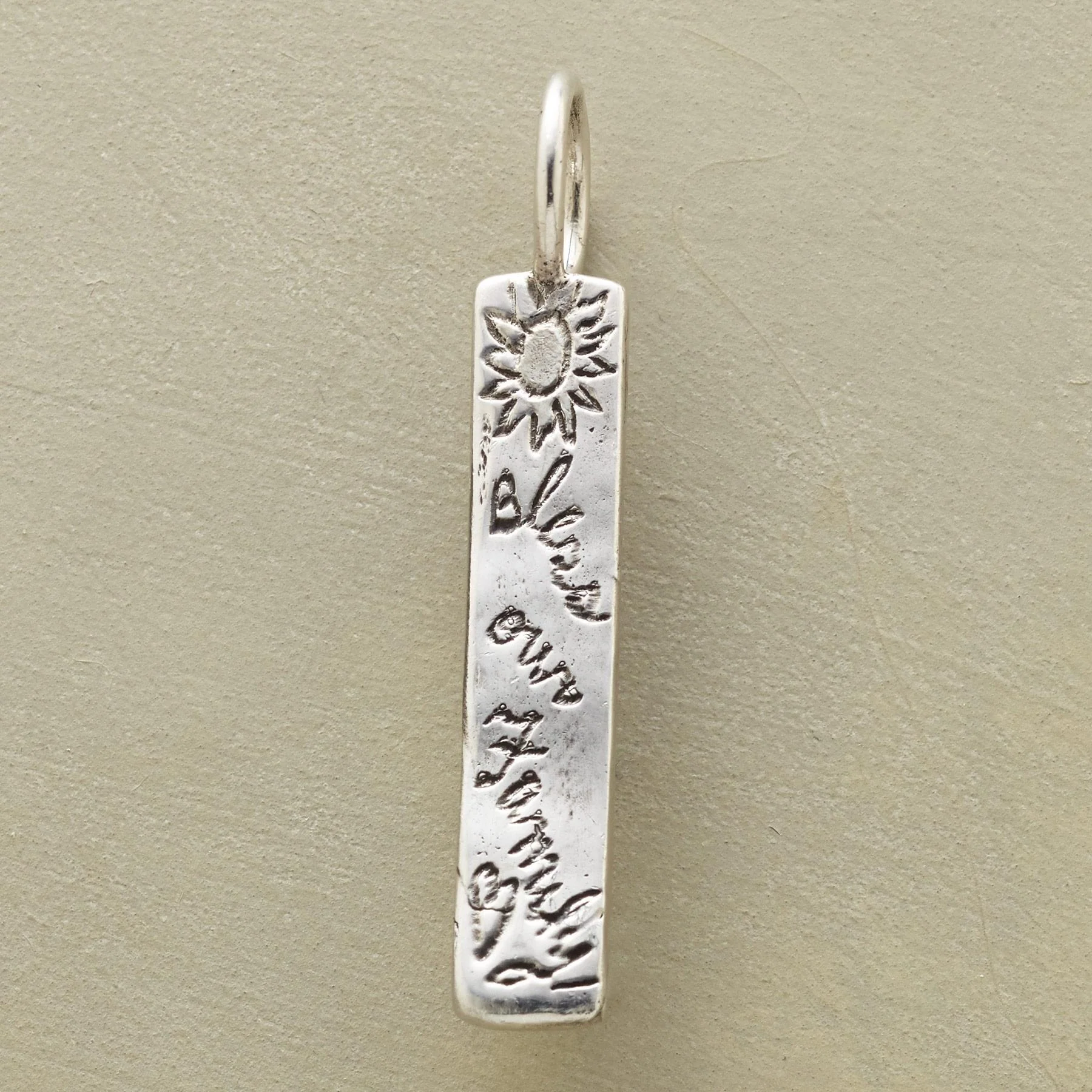 Sterling Bless Our Family Charm