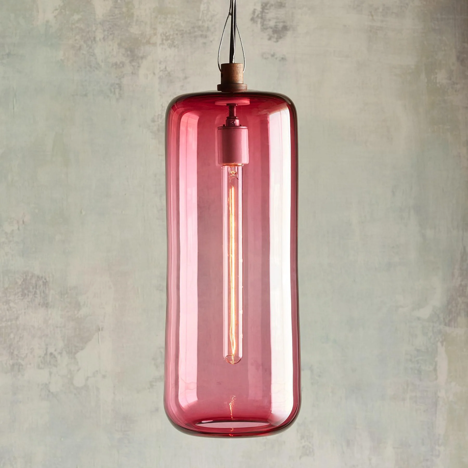 Salon Glass Cylinder Pendant